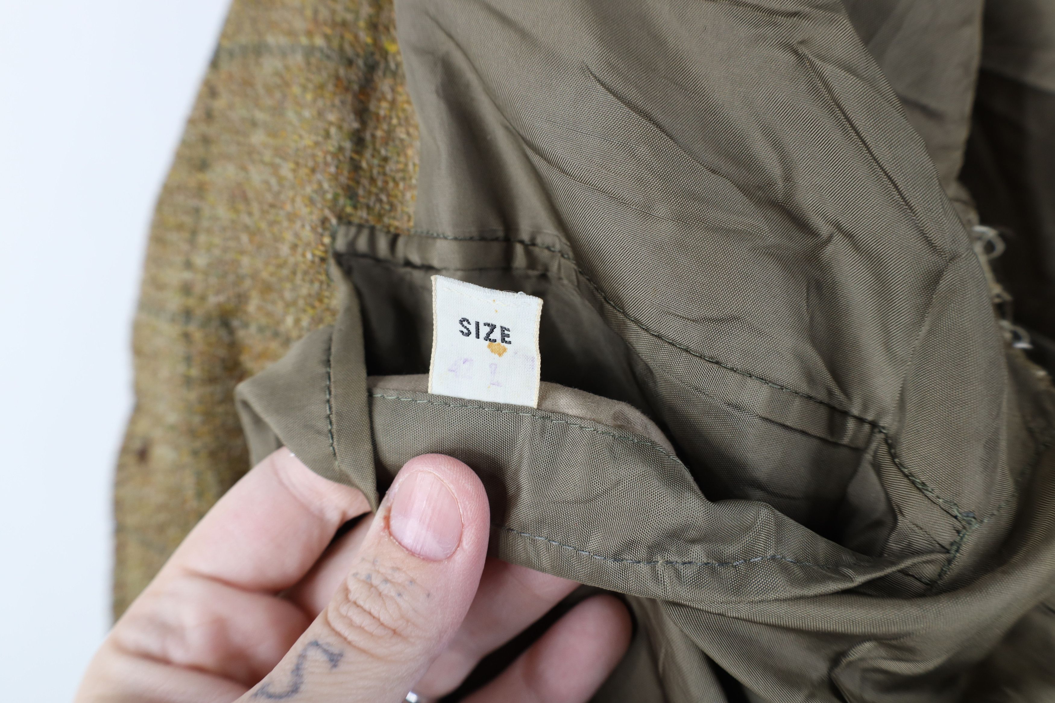 Vintage Vintage 70s Streetwear Suit Coat Blazer Jacket Beige Plaid Size US XL / EU 56 / 4 - 11 Thumbnail