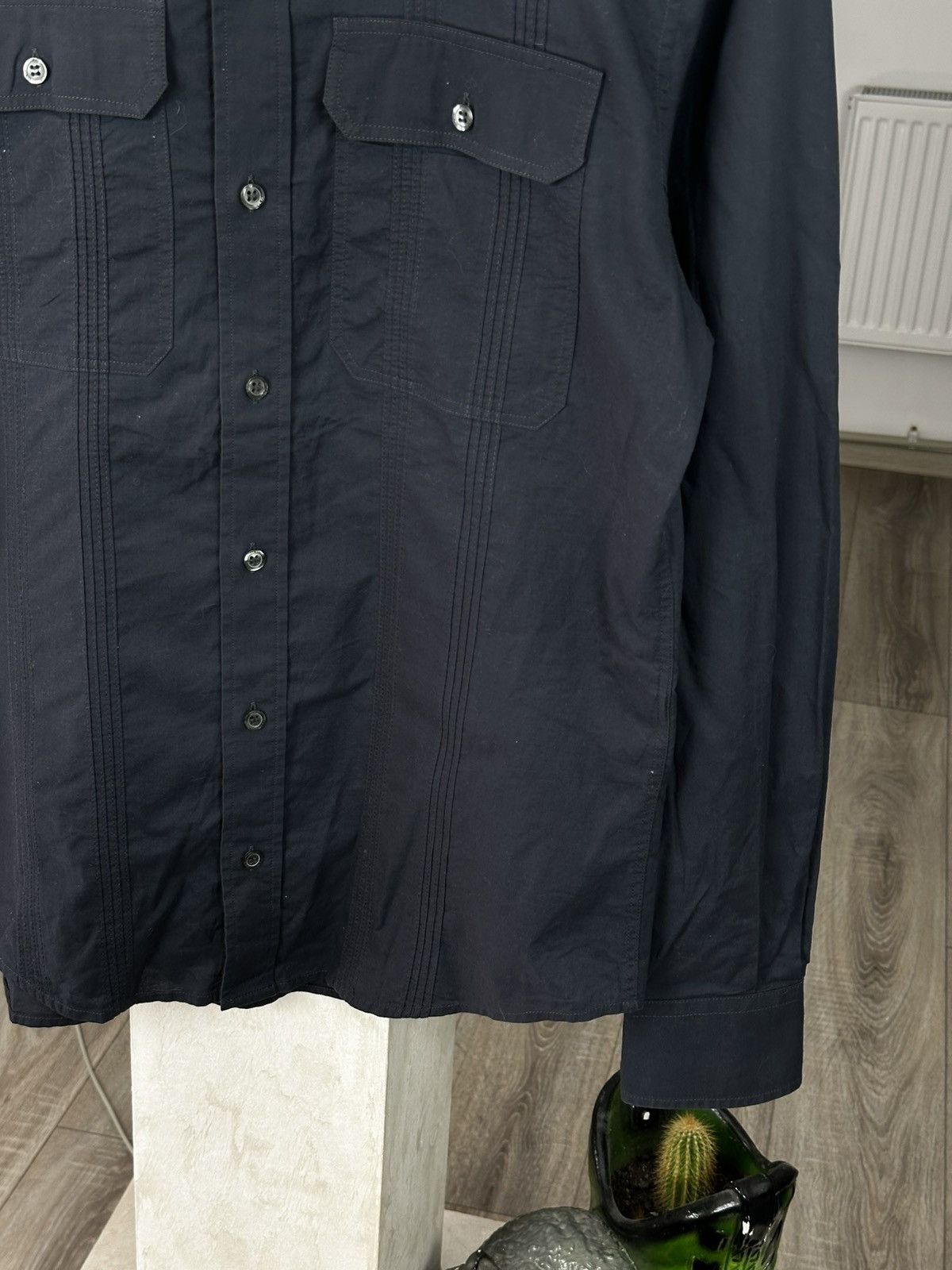 Dolce & Gabbana Vintage Dolce & Gabbana Gold Luxury Crosses Button Up Shirt Size US L / EU 52-54 / 3 - 5 Thumbnail