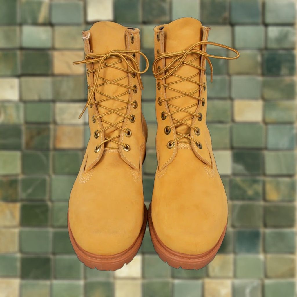 VTG Hunting Boots Watershed Boots Adult 9 Beige Outdoors Mens 1960s 1970s Vintage Original Leather Shoes/Boots