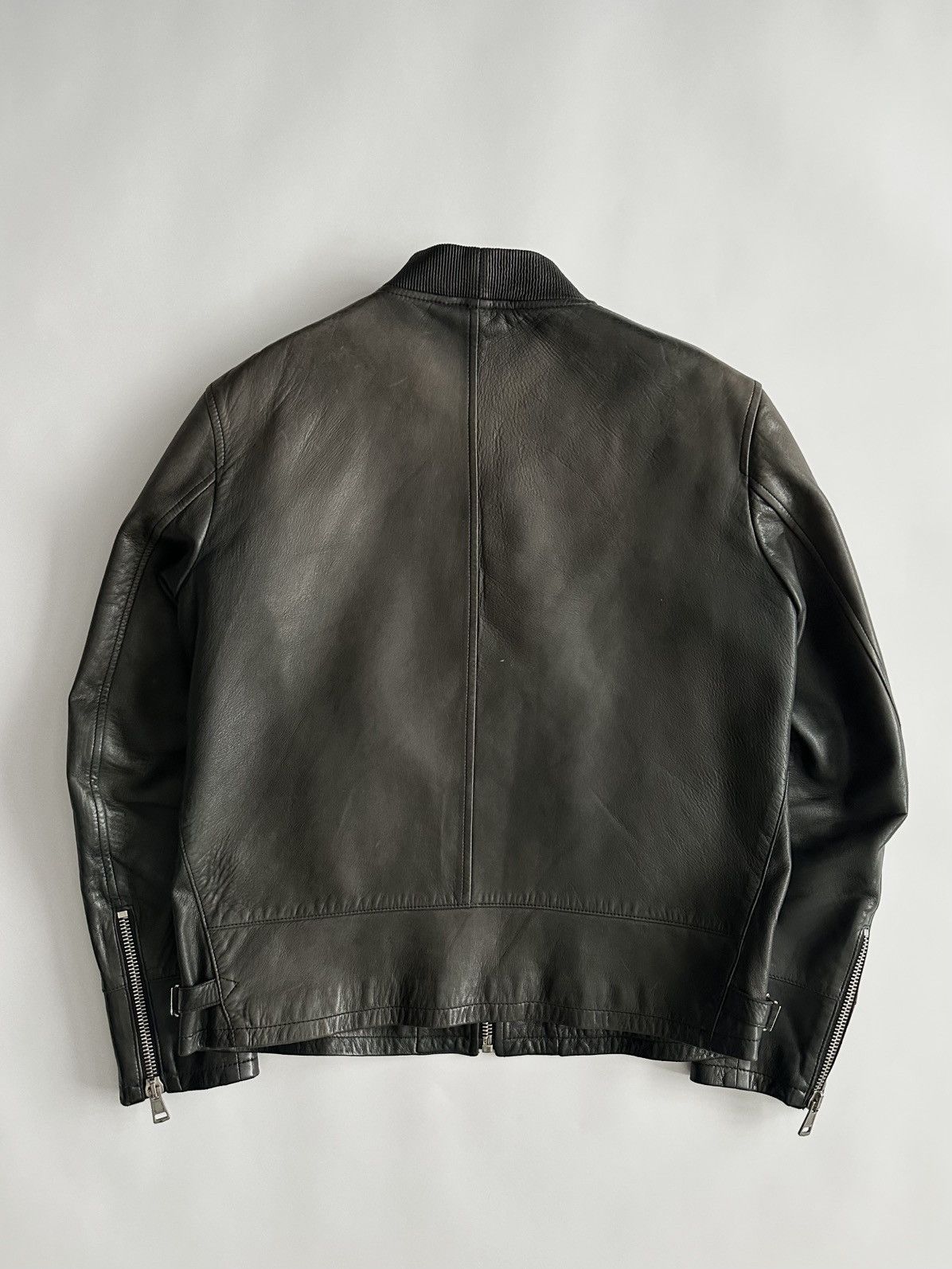 Dsquared2 Dsquared2 2000’s Patina Leather Zip Jacket Size US S / EU 44-46 / 1 - 2 Thumbnail