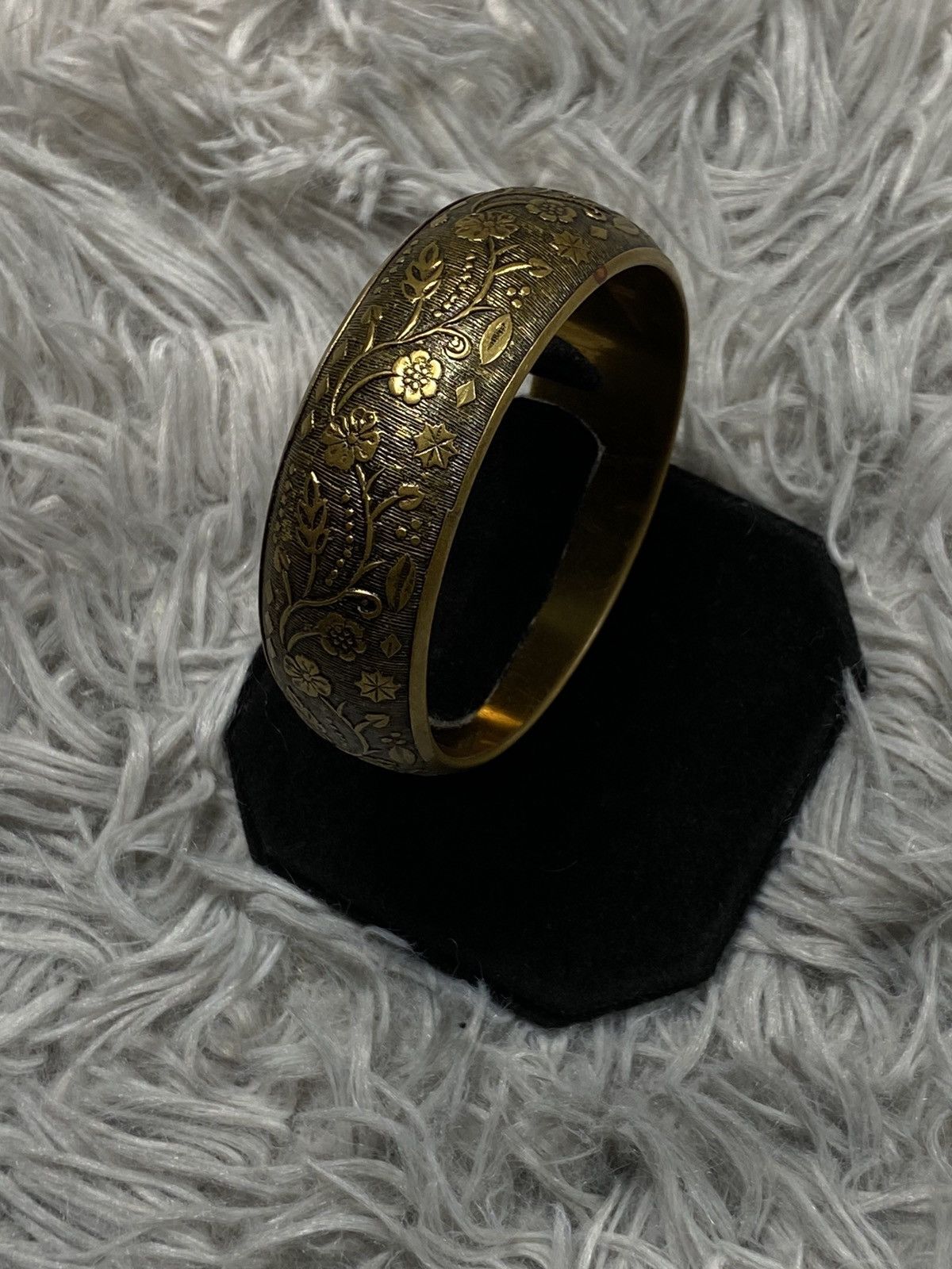 Jewelry Ornate Vintage Brass Cuff Bracelet | Japanese Brand Size ONE SIZE - 6 Thumbnail