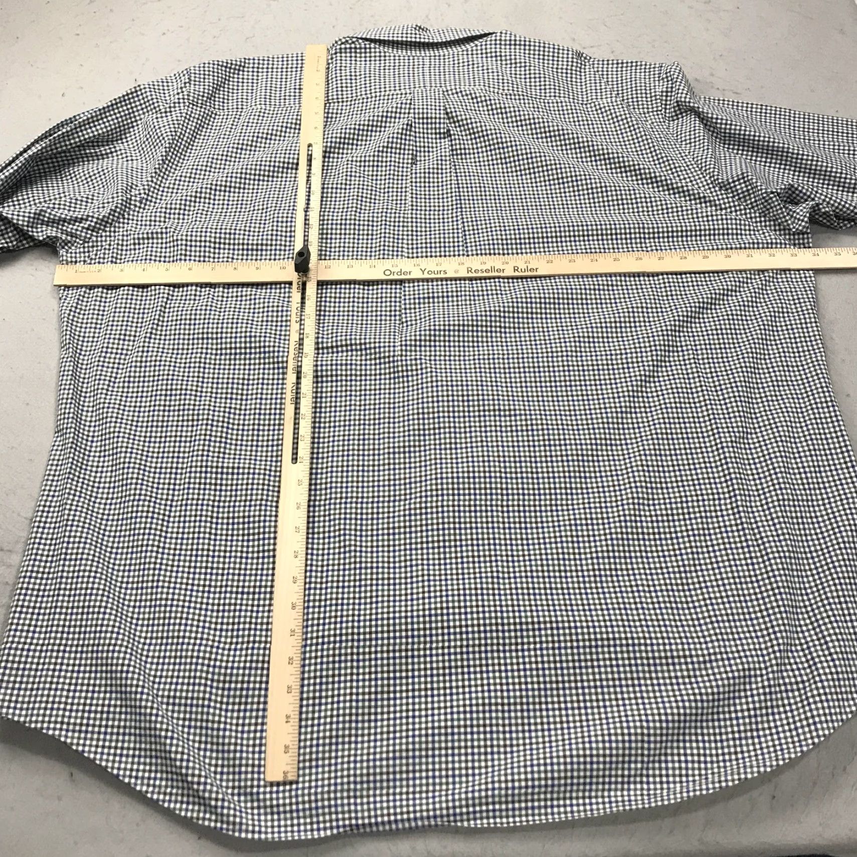 Ralph Lauren Ralph Lauren Shirt Mens 3XLT Tall Blue Green Check Poplin Classic Cotton Blend Shirt Big & Tall Mens Blue Check Poplin Cotton Blend Classic Size US XXL / EU 58 / 5 - 7 Thumbnail