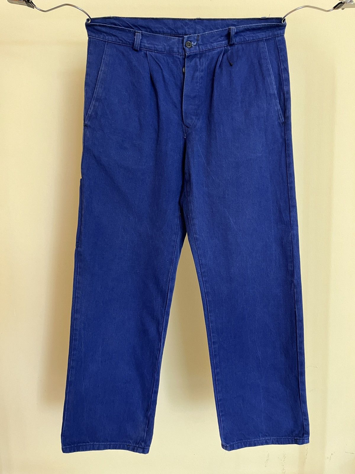 Le Laboureur Vintage 70s / 80s French Work Pants Size US 41 - 2 Thumbnail
