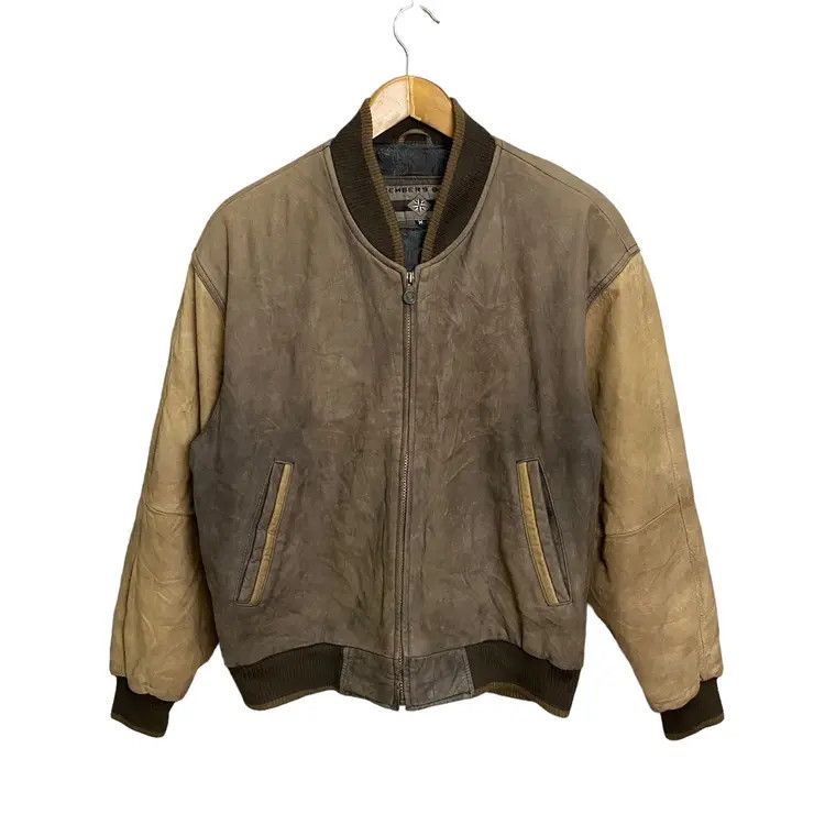 Vintage Vintage Varsity Leather Jacket Size US M / EU 48-50 / 2 - 1 Thumbnail