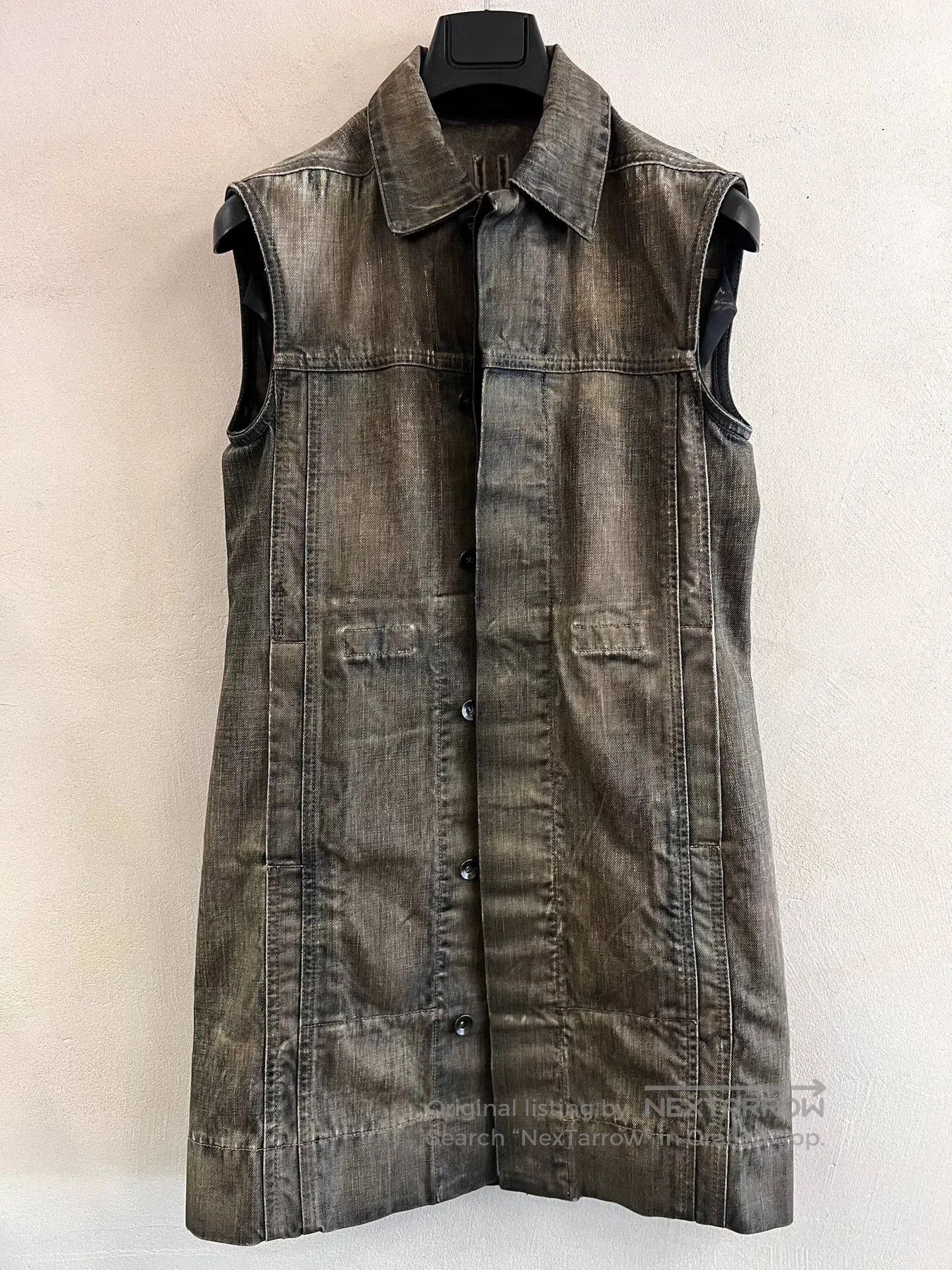 Rick Owens Drkshdw Rick Owens Distressed Denim Vest Jacket. Size US XS / EU 42 / 0 - 1 Thumbnail