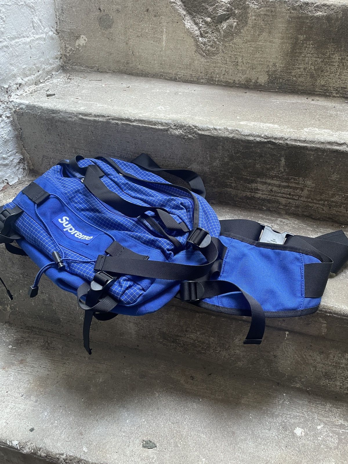 Supreme Supreme Blue Grid Waist Bag Size ONE SIZE - 6 Thumbnail
