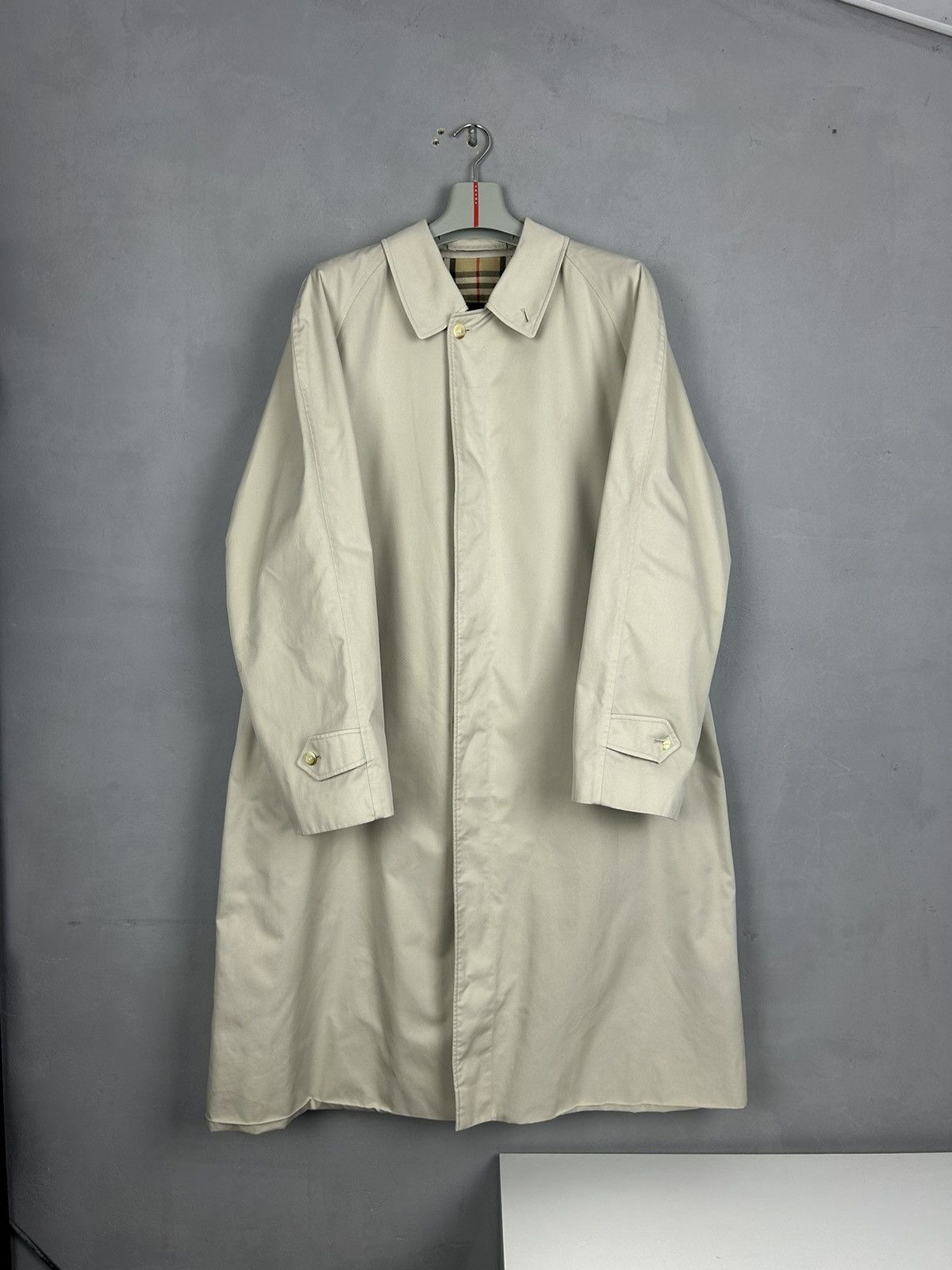 Burberry × Vintage Burberry Trench Coat Rain Coat Buttoned Made in