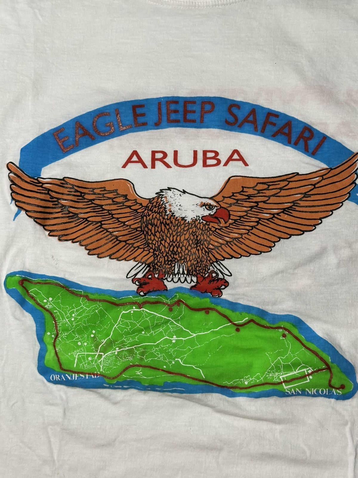 Other vintage Island of Aruba Jeep Safari" animal t-shirt Size US XL / EU 56 / 4 - 3 Thumbnail