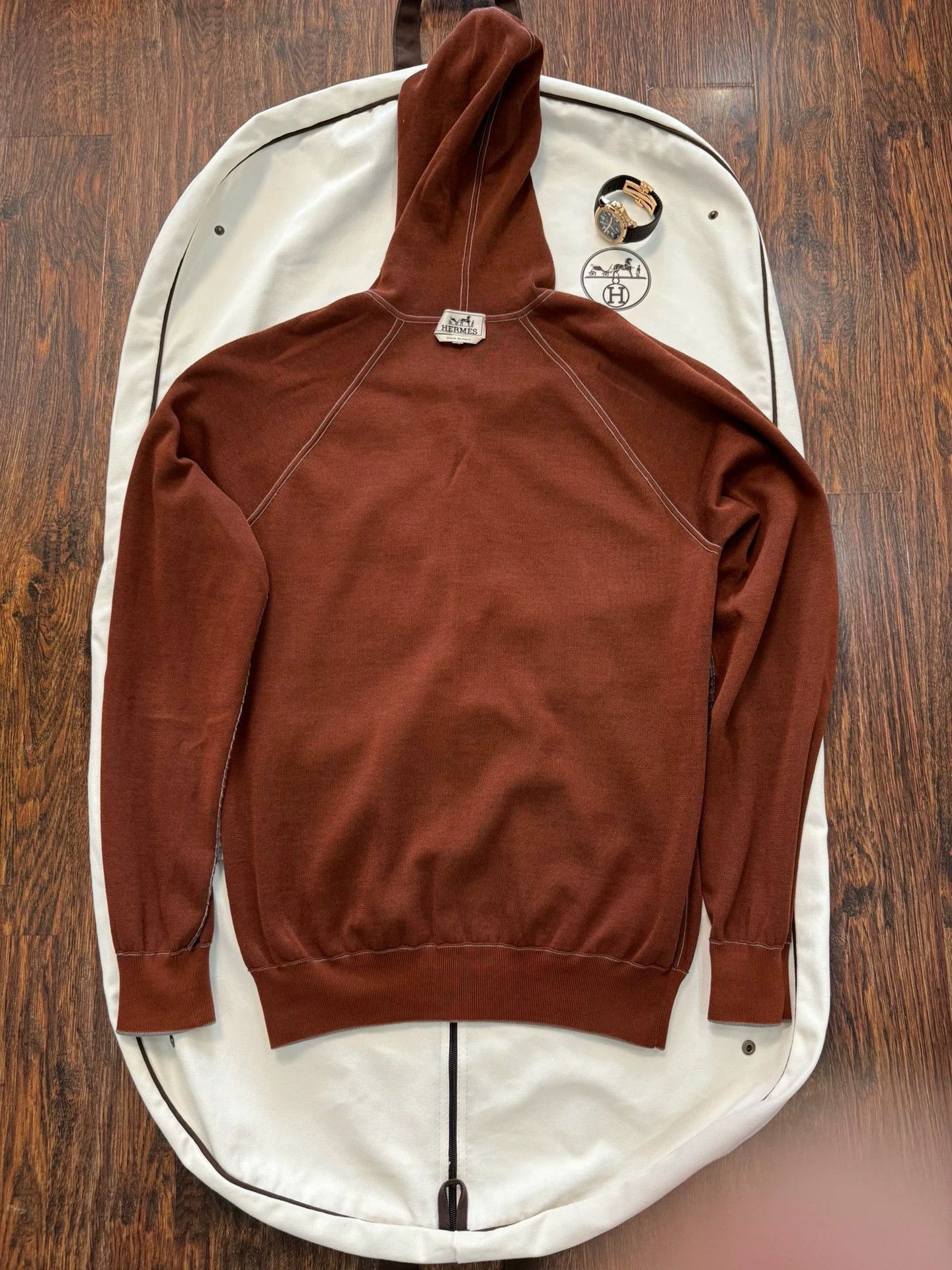 Hermes Hermès Cashmere Lightly Worn S Hoodie Jackets Size US S / EU 44-46 / 1 - 7 Thumbnail