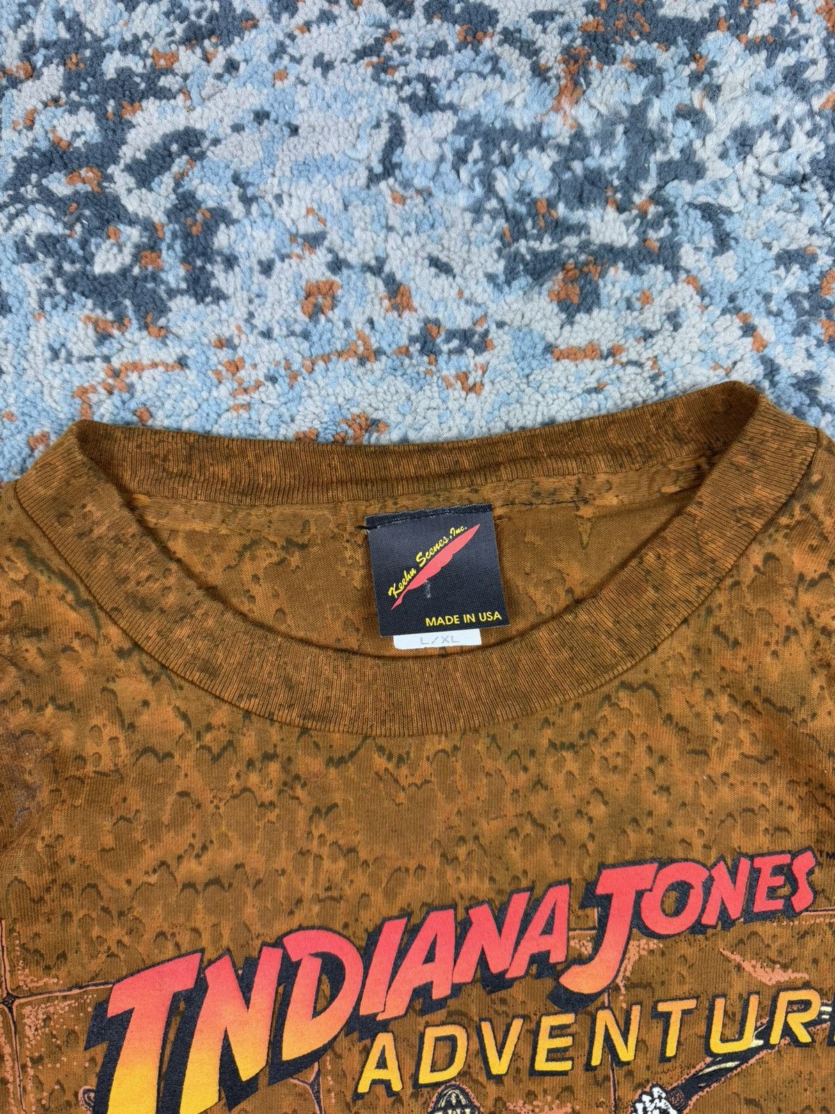 Vintage Rare Vintage 1995 Indiana Jones movie all over print tee Size US XL / EU 56 / 4 - 9 Thumbnail