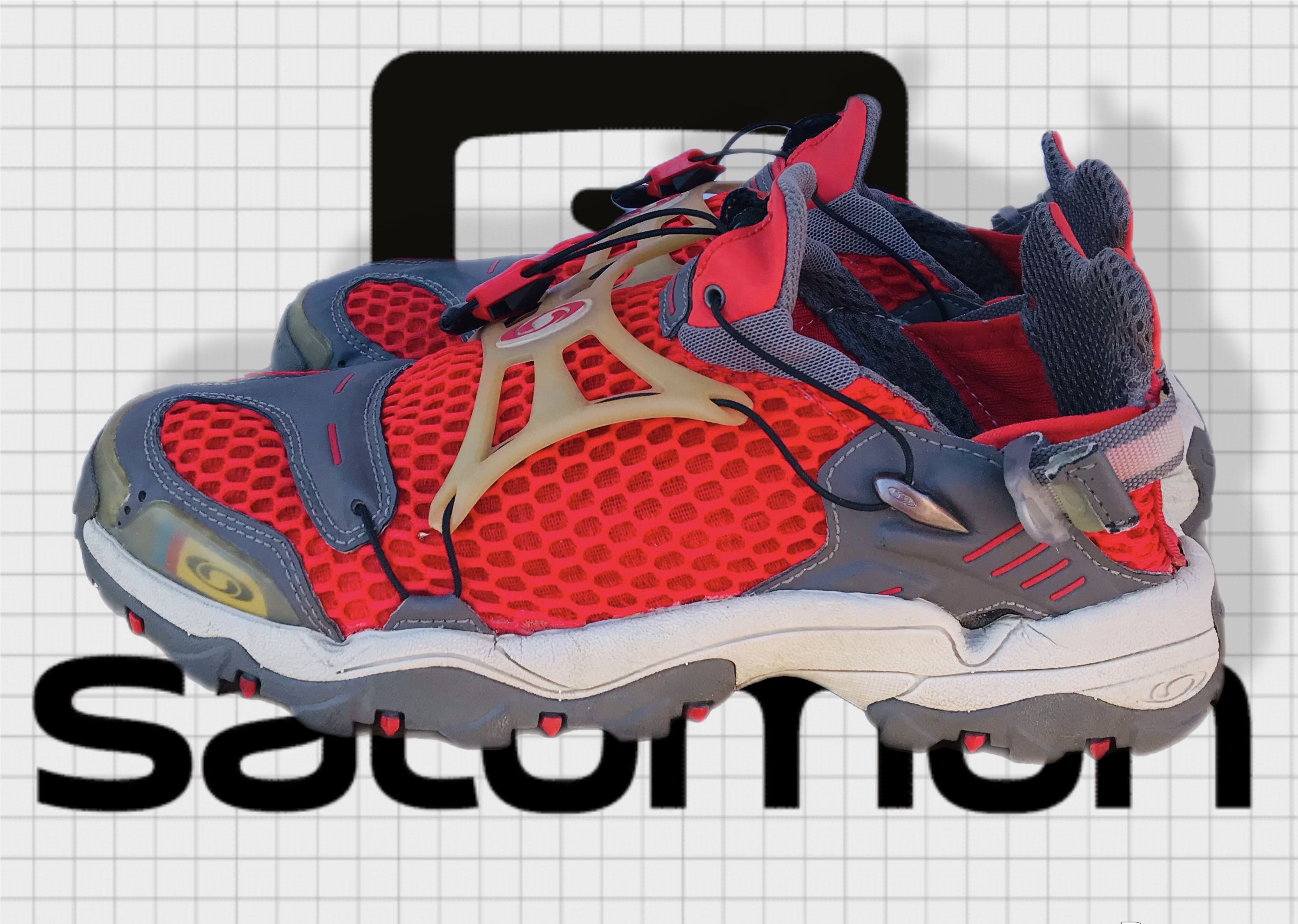 Salomon Salomon Techamphibian Sandals Hiking Vintage Water Shoes Y2K Size US 8.5 / EU 41-42 - 2 Thumbnail