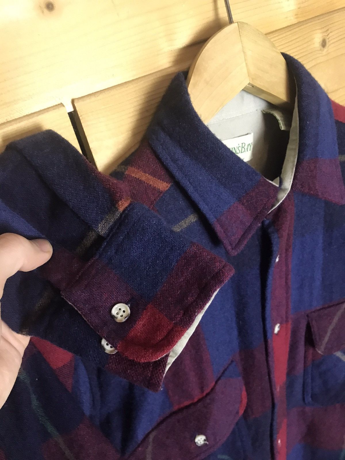 St. Johns Bay Vintage 80’s 90’s St. Johns Bay plaid flannel shirt Size US L / EU 52-54 / 3 - 4 Thumbnail