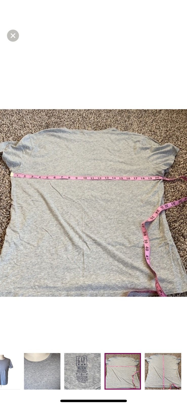 Gap Gap medium gray crewneck T shirt Size US M / EU 48-50 / 2 - 2 Thumbnail