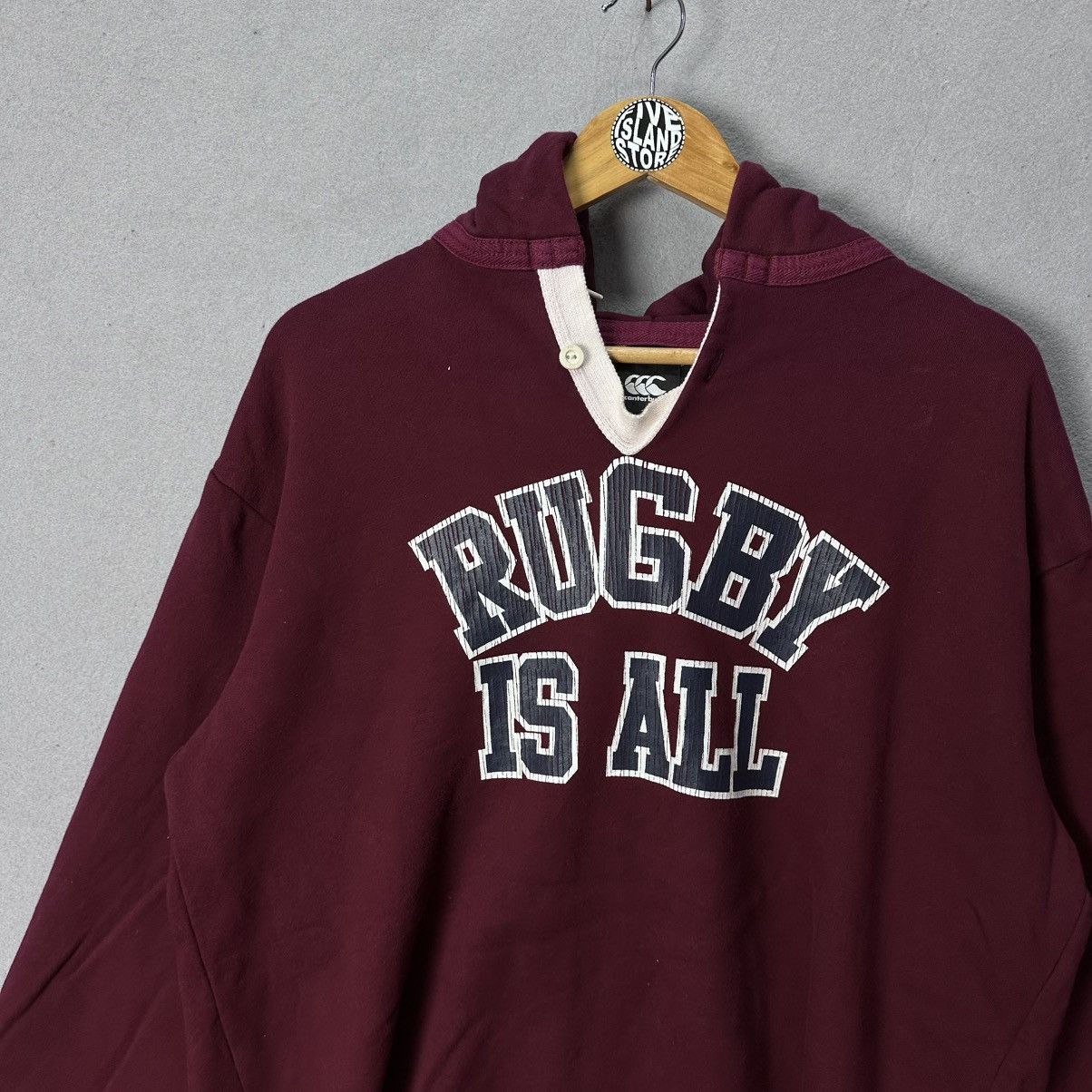 Canterbury of New Zealand Canterbury Rugby Hoodie Maroon Y2K Era Japan Market Size US XL / EU 56 / 4 - 2 Thumbnail