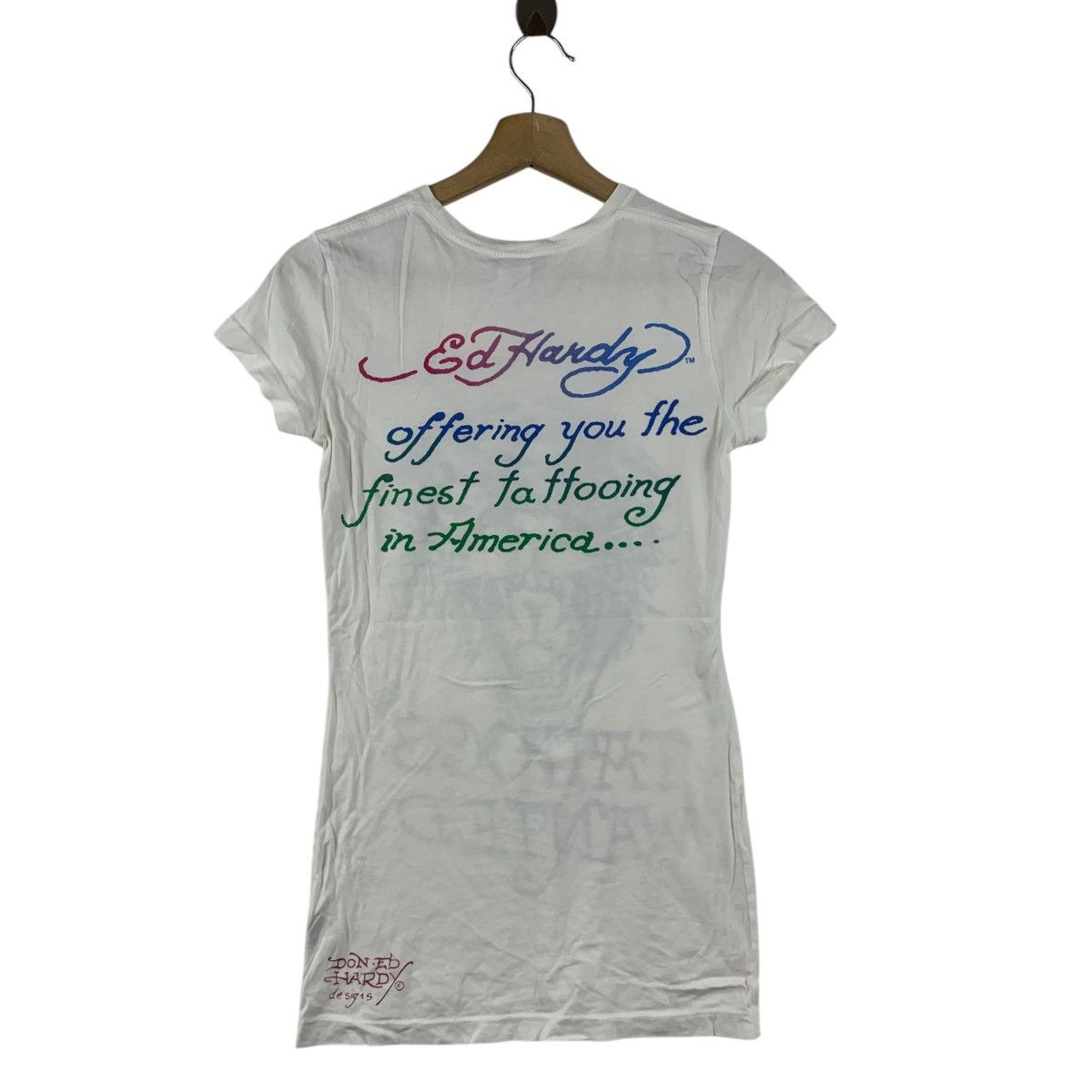 Ed Hardy ED HARDY CHRISTIAN AUDIGIER Tattoos Wanted Tee Shirt Top Size S / US 4 / IT 40 - 5 Thumbnail