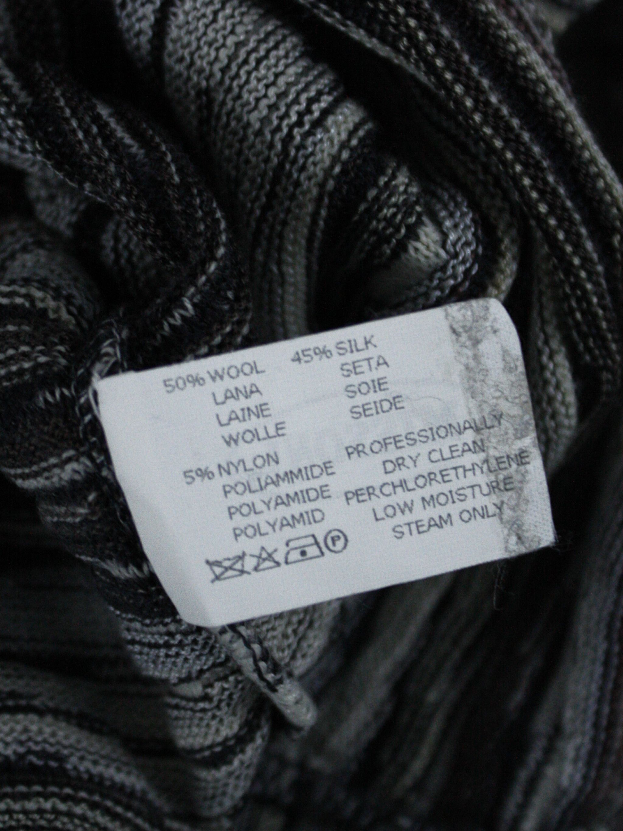 Missoni Missoni Vintage Striped Wool Silk Sweater Made in Italy Size US XL / EU 56 / 4 - 5 Thumbnail