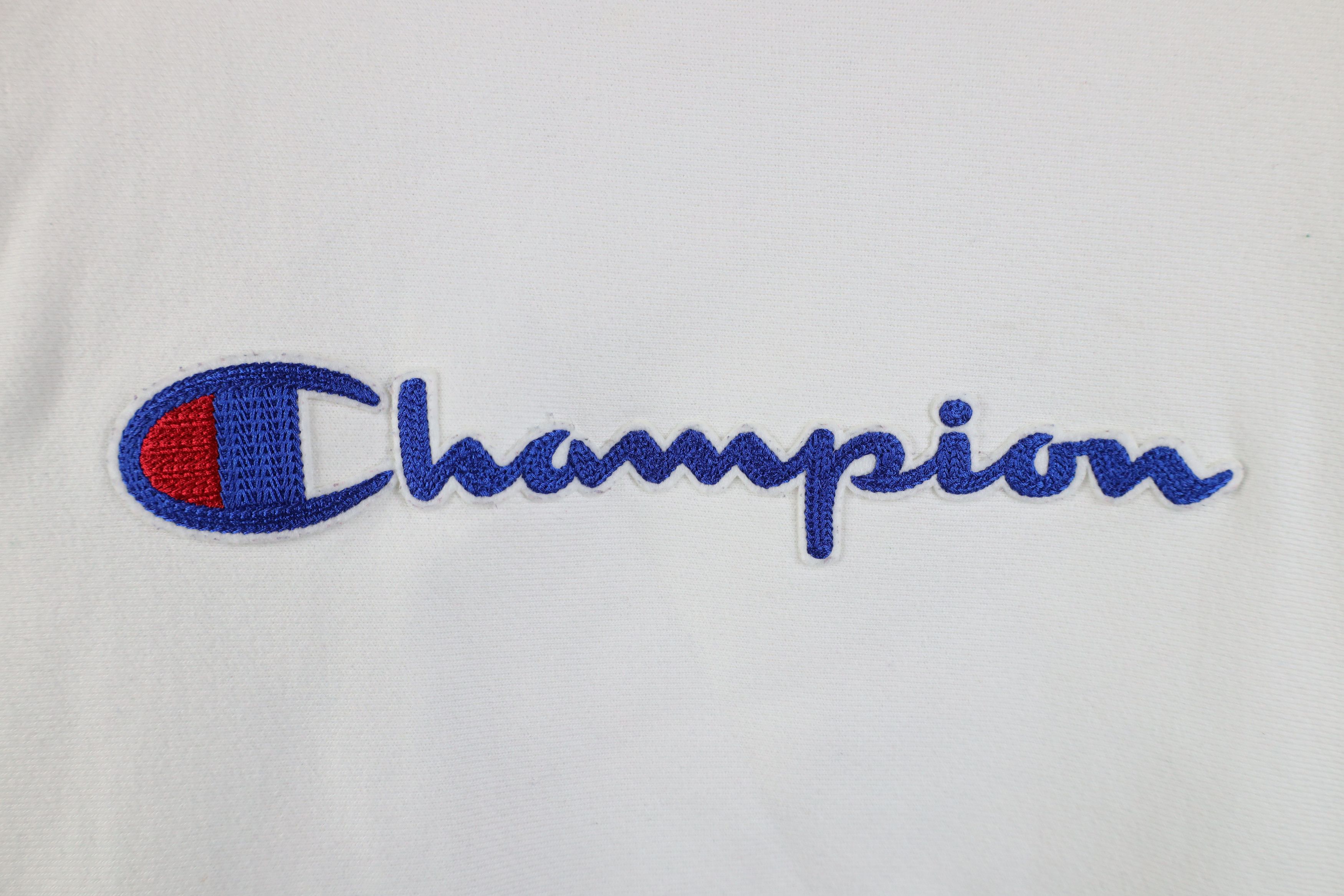 Champion Vintage Y2K Champion Reverse Weave Heavy Sweatshirt White Size M / US 6-8 / IT 42-44 - 4 Thumbnail