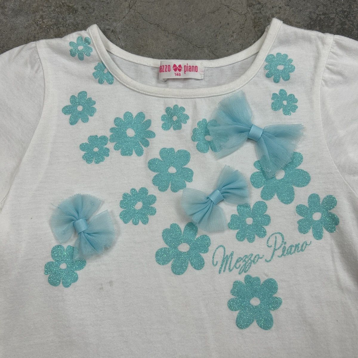 Japanese Brand Mezzo Piano - Baby Tee Size XXS / US 00 / IT 34 - 3 Thumbnail