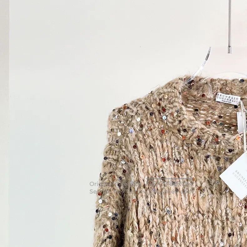 Brunello Cucinelli Brunello Cucinelli Colorful Beaded Mohair Wool Sweater Size M / US 6-8 / IT 42-44 - 4 Thumbnail