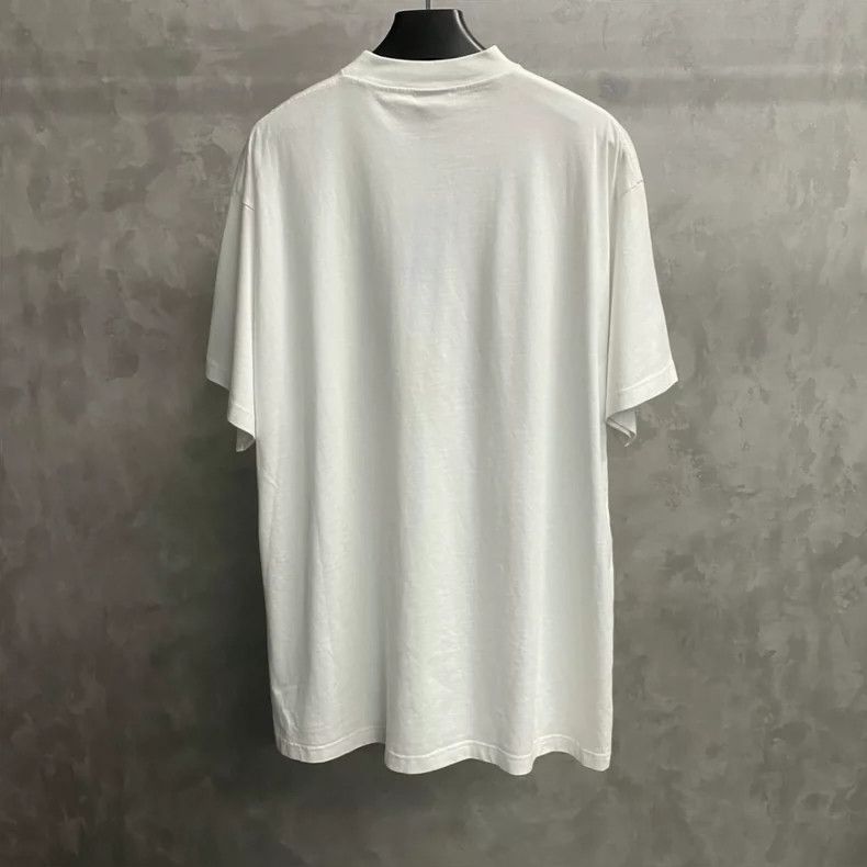 Balenciaga Balenciaga White embroidered logo short sleeve Size US M / EU 48-50 / 2 - 2 Thumbnail