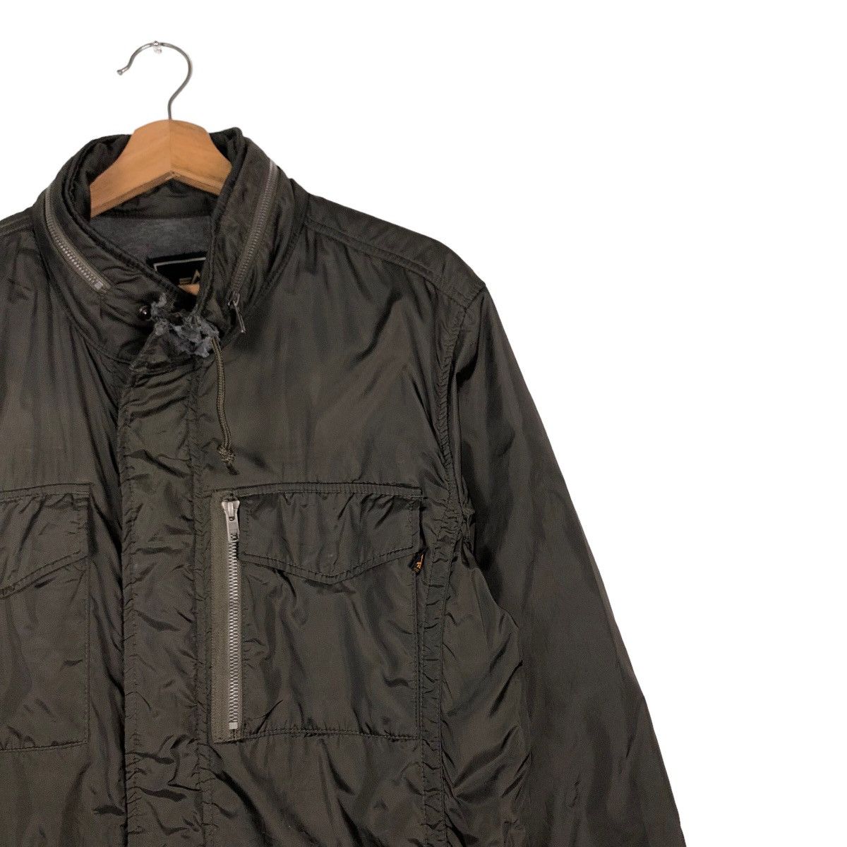 Alpha Industries 🔥Vintage Biker Military Jacket Cargo Alpha Industries USA Size US XL / EU 56 / 4 - 6 Thumbnail