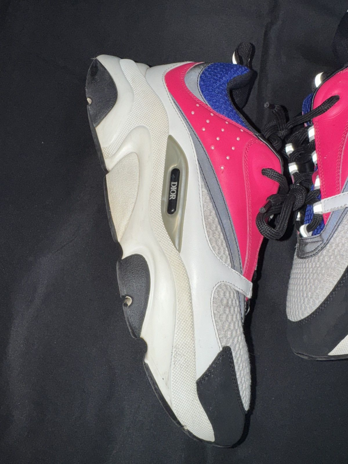 Dior Dior B22 Pink/Blue Sneakers - Size 42 Size US 9 / EU 42 - 2 Thumbnail