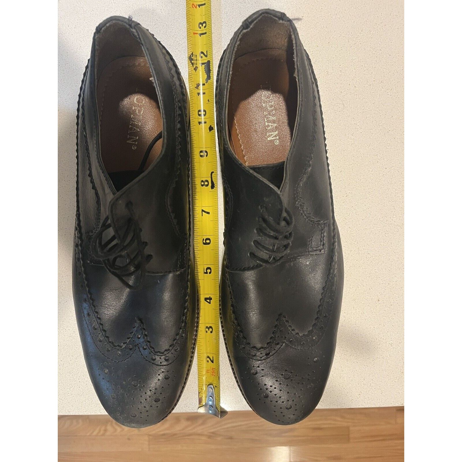 Topman Men’s Real Leather Brogues Black Shoes US 10 Size US 10 / EU 43 - 4 Thumbnail