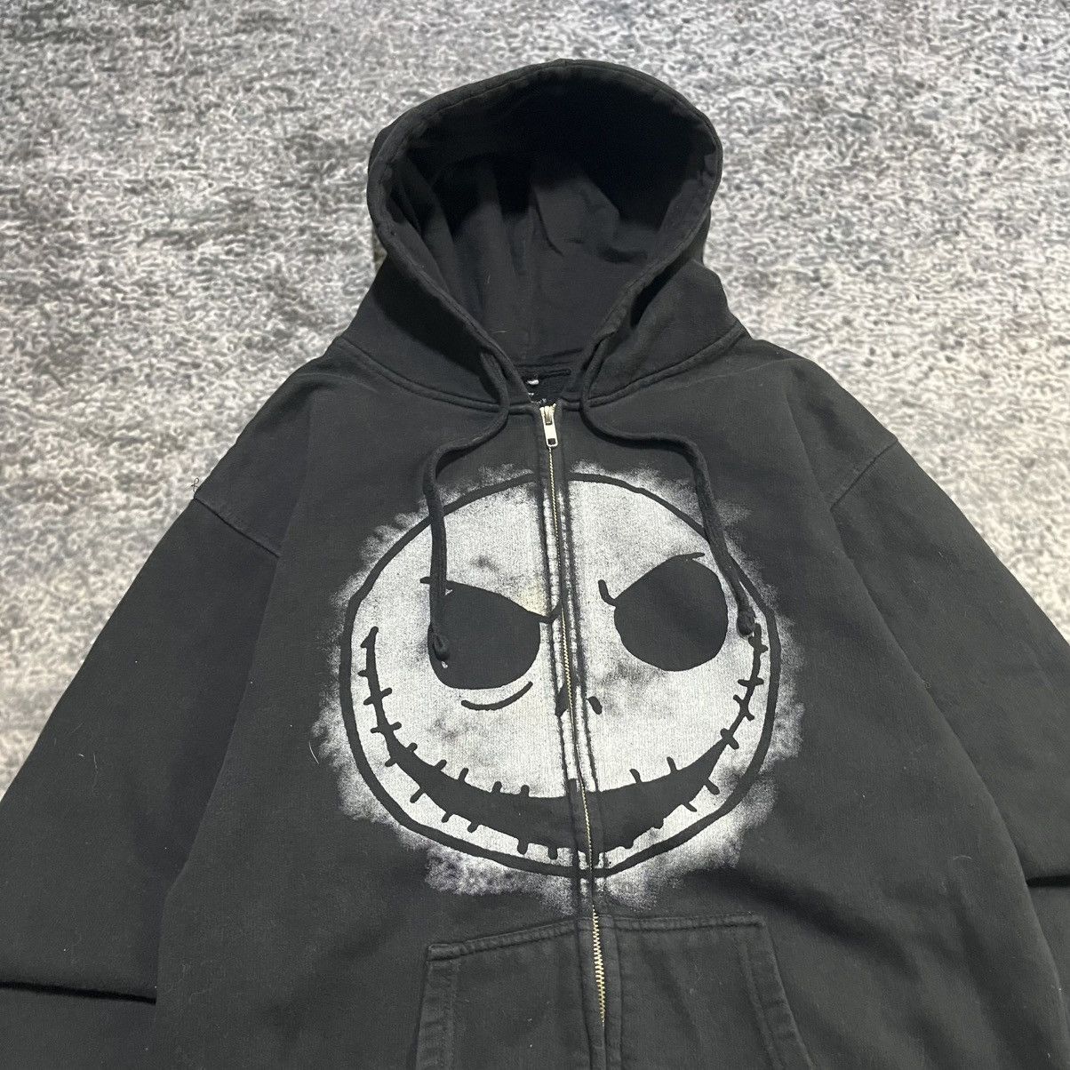 Other Jack Skellington Y2K Skull Grunge Skater Zip Up Hoodie Size US M / EU 48-50 / 2 - 3 Thumbnail