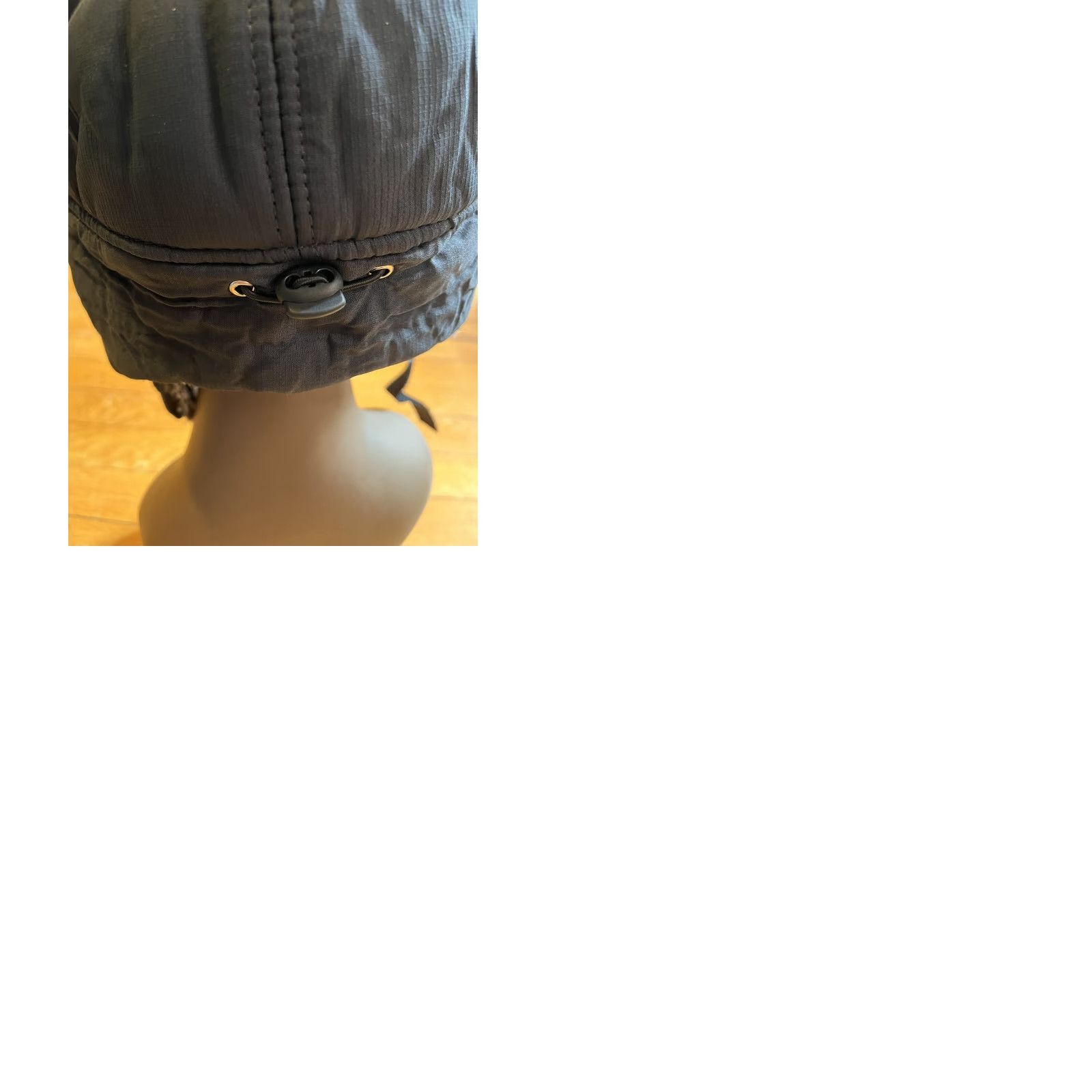 Vintage Supplex Trapper Hat Ear Flaps Black Mens One Size Winter Hat Size ONE SIZE - 9 Thumbnail
