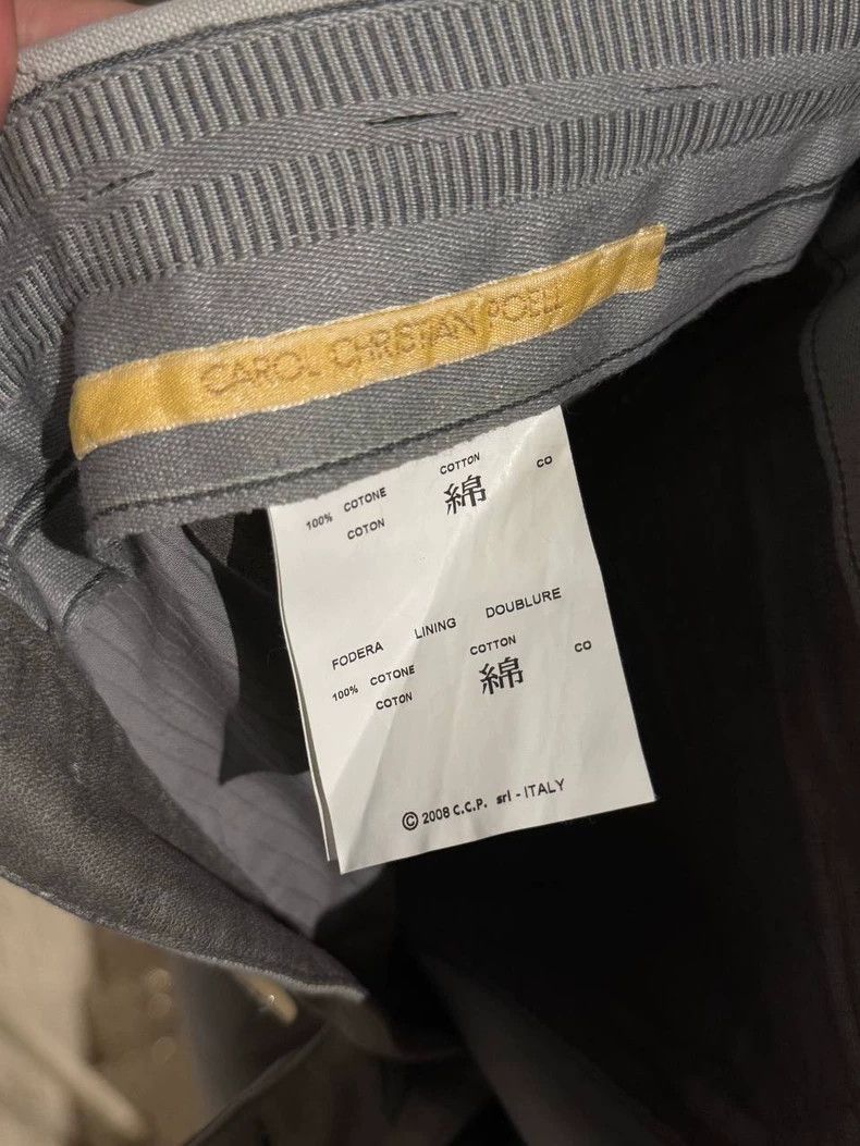 Carol Christian Poell carol christian poell Grey Cotton Pants 2506-Nextarrow Size US 34 / EU 50 - 4 Thumbnail