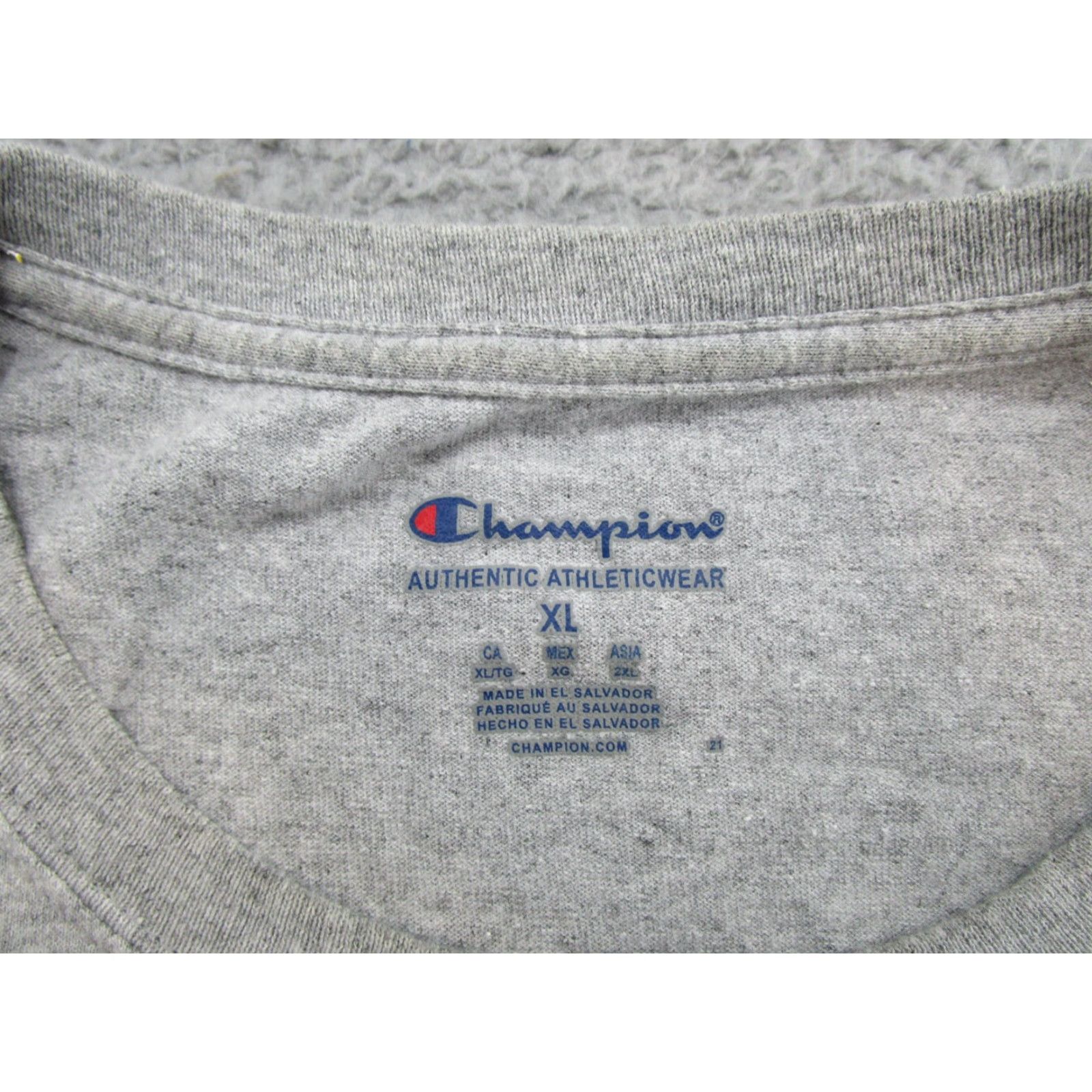 Champion Champion UNC Dad Papa Bear Shirt XL Gray Mens T-Shirt Short Sleeve Baseball University of Northern Colorado 90s? Size US XL / EU 56 / 4 - 4 Thumbnail