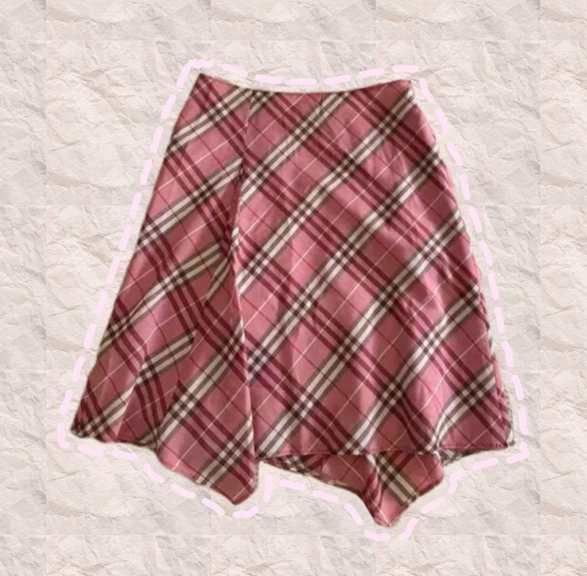 Burberry Burberry Pink Irregular Wool Skirt - dmc Size US 38 / EU 54 - 1 Thumbnail