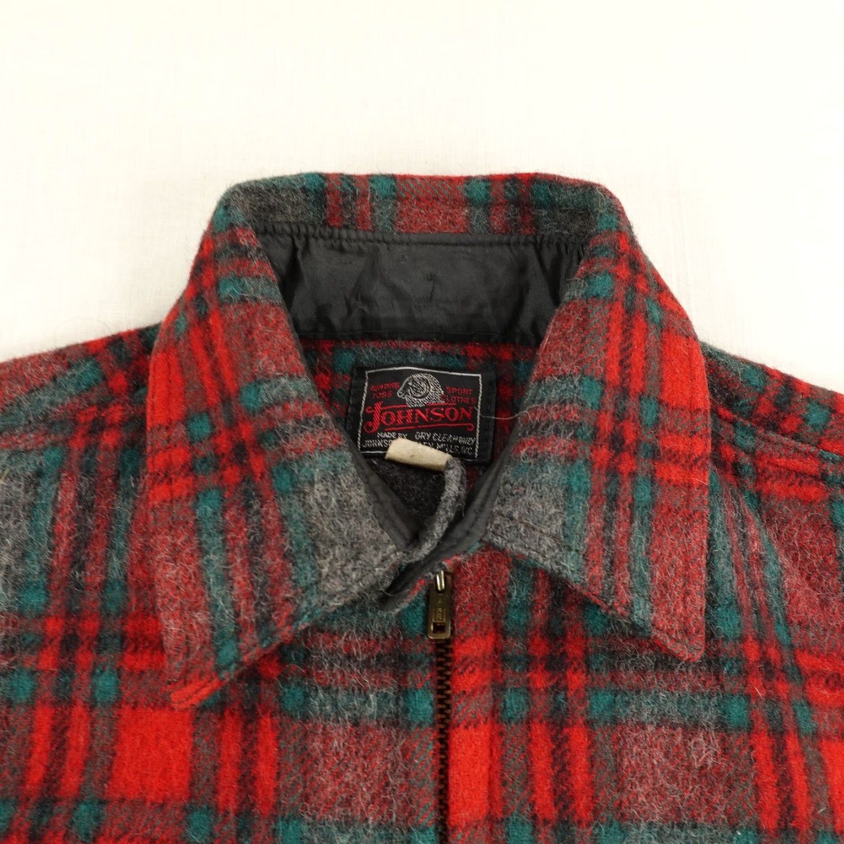 Wool Coat Johnson Woolen Mills Cruiser Jacket Vtg Johnson Woolen