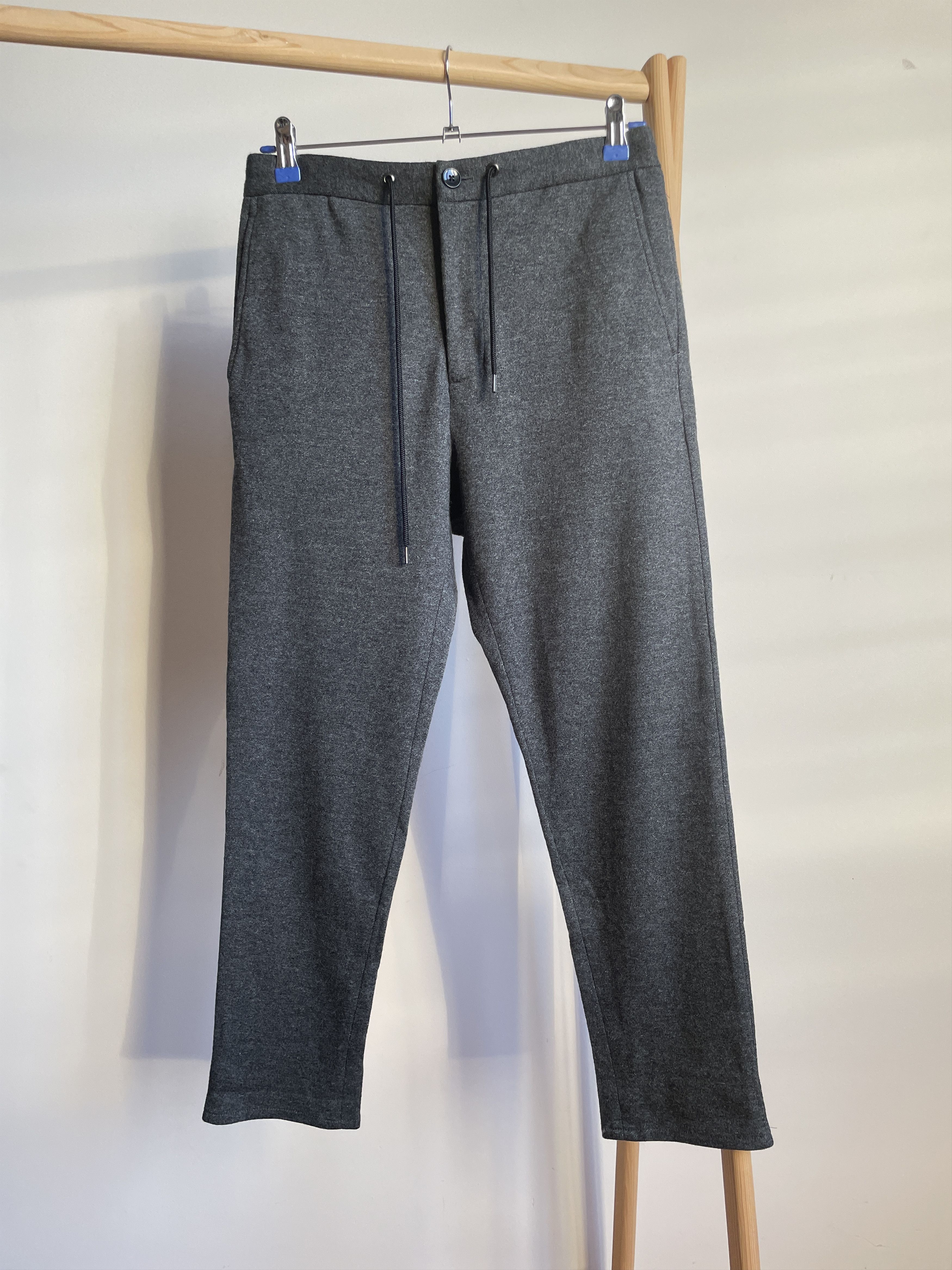Japanese Brand Journal Standard Drawstring Slim Cropped Wool Pants Size S Size US 28 / EU 44 - 1 Thumbnail