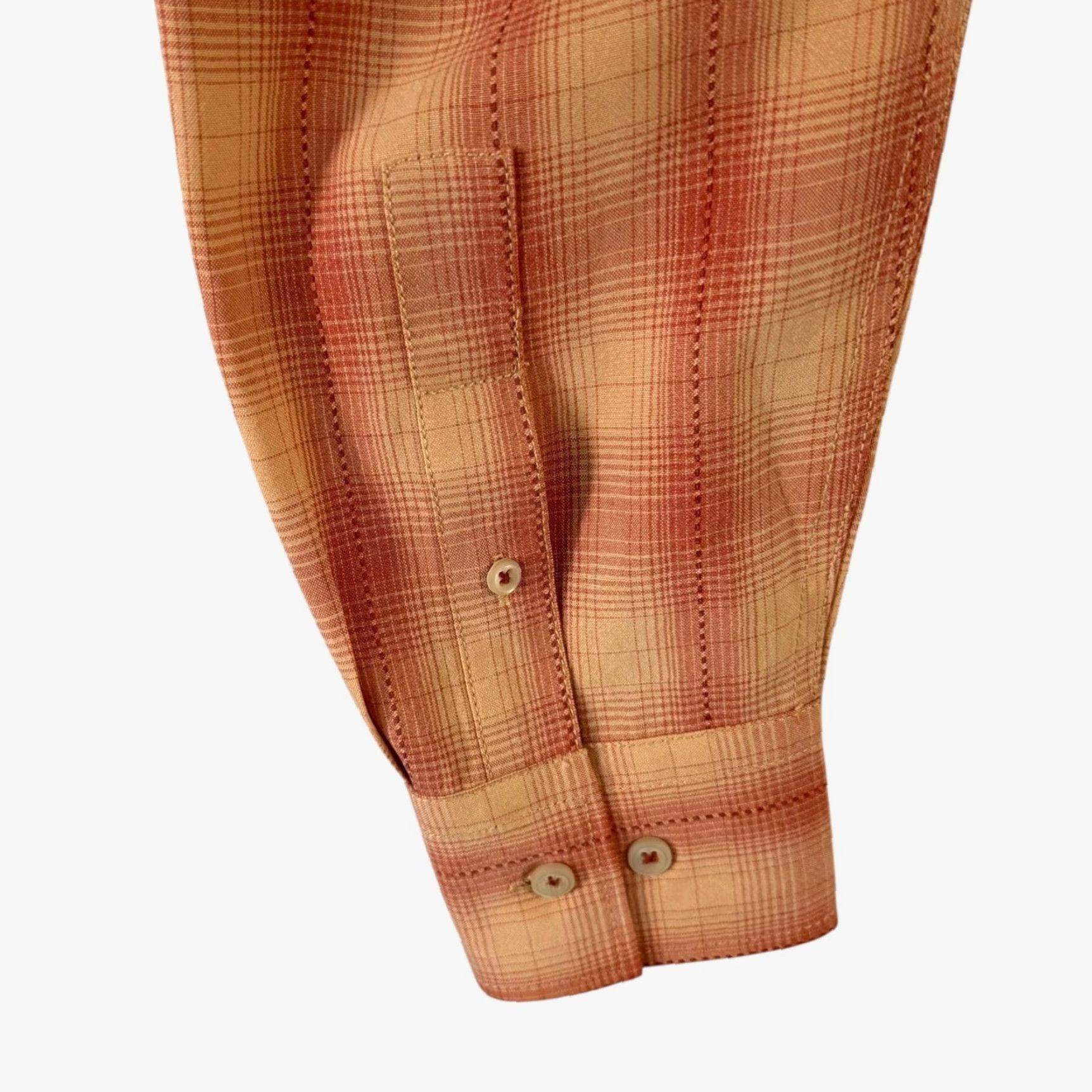 Tommy Bahama Tommy Bahama Plaid Shirt Button-Down Long Sleeve Orange Men's Medium Lyocell Tencel Beach Preppy Classic Mens Size US M / EU 48-50 / 2 - 7 Thumbnail