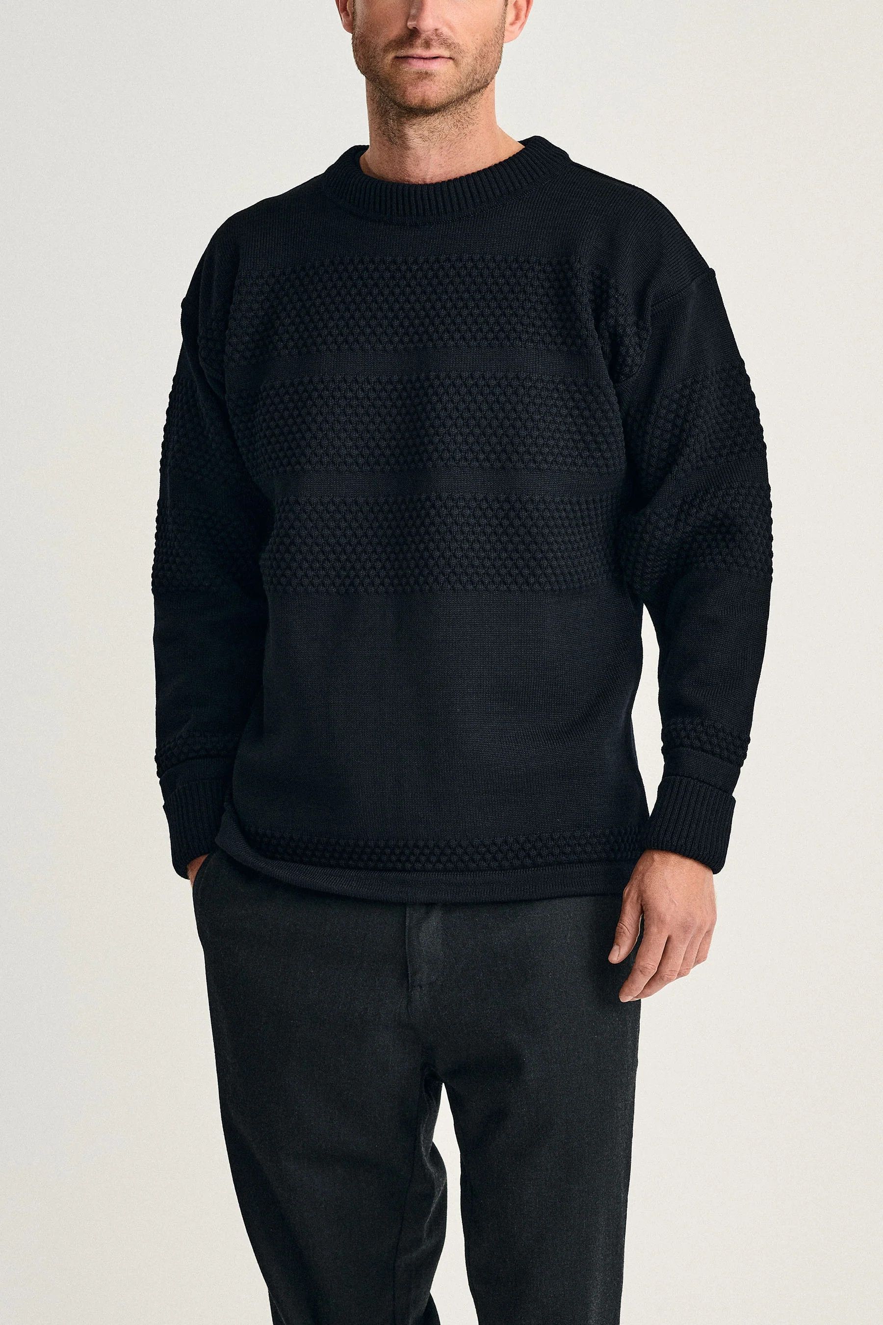 S.N.S. Herning Fisherman Crew Neck Navy Blue Size US L / EU 52-54 / 3 - 2 Thumbnail