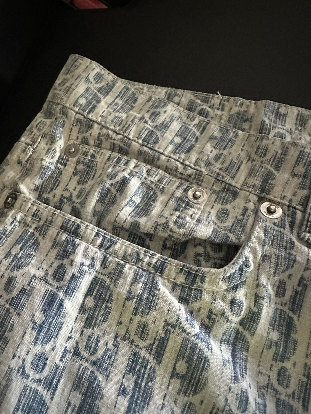 Dior Dior Oblique Monogram Jeans Size US 33 - 12 Thumbnail