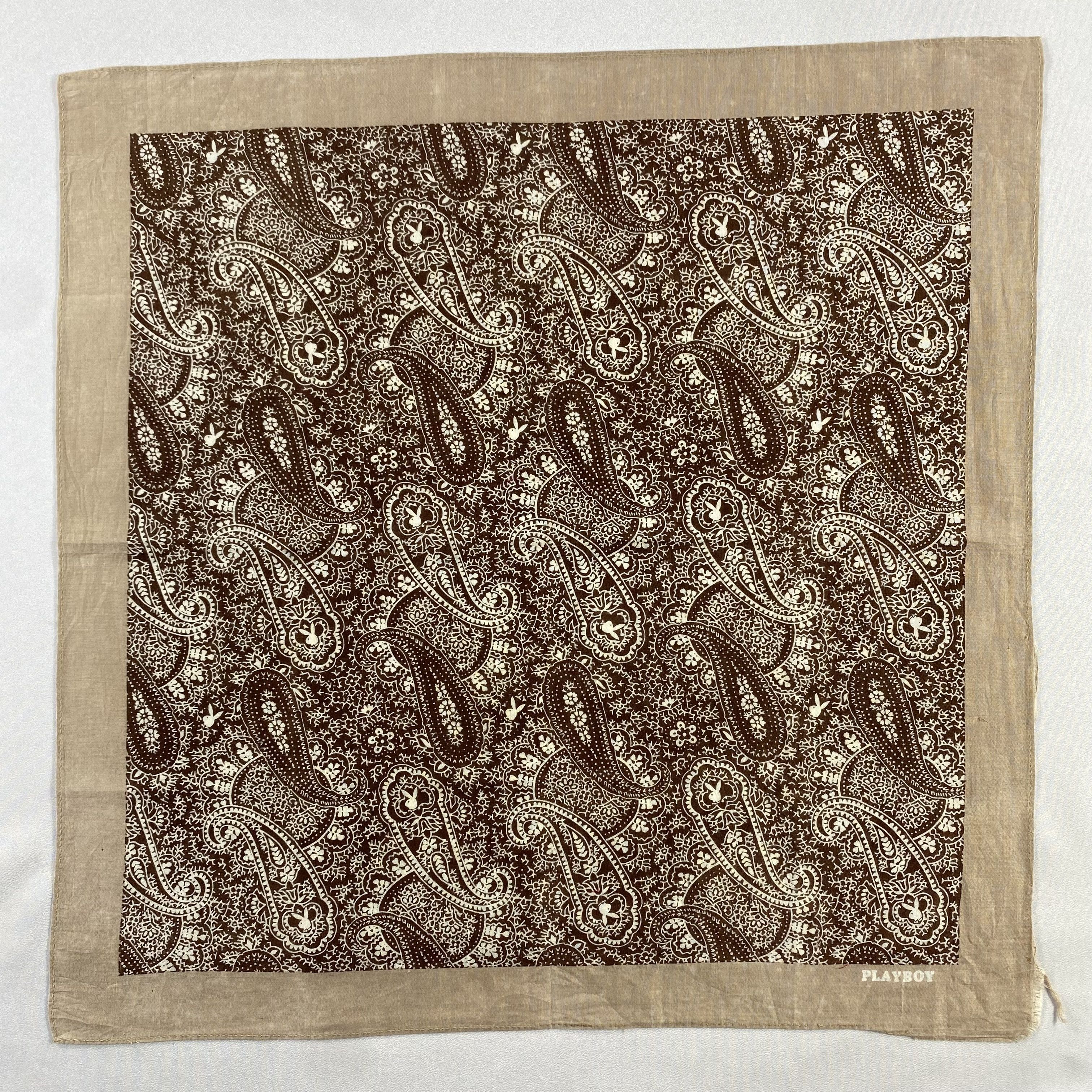 Playboy × Vintage Playboy Bandana/ Handkerchief / Neckerchief-P1715 Size ONE SIZE - 1 Thumbnail