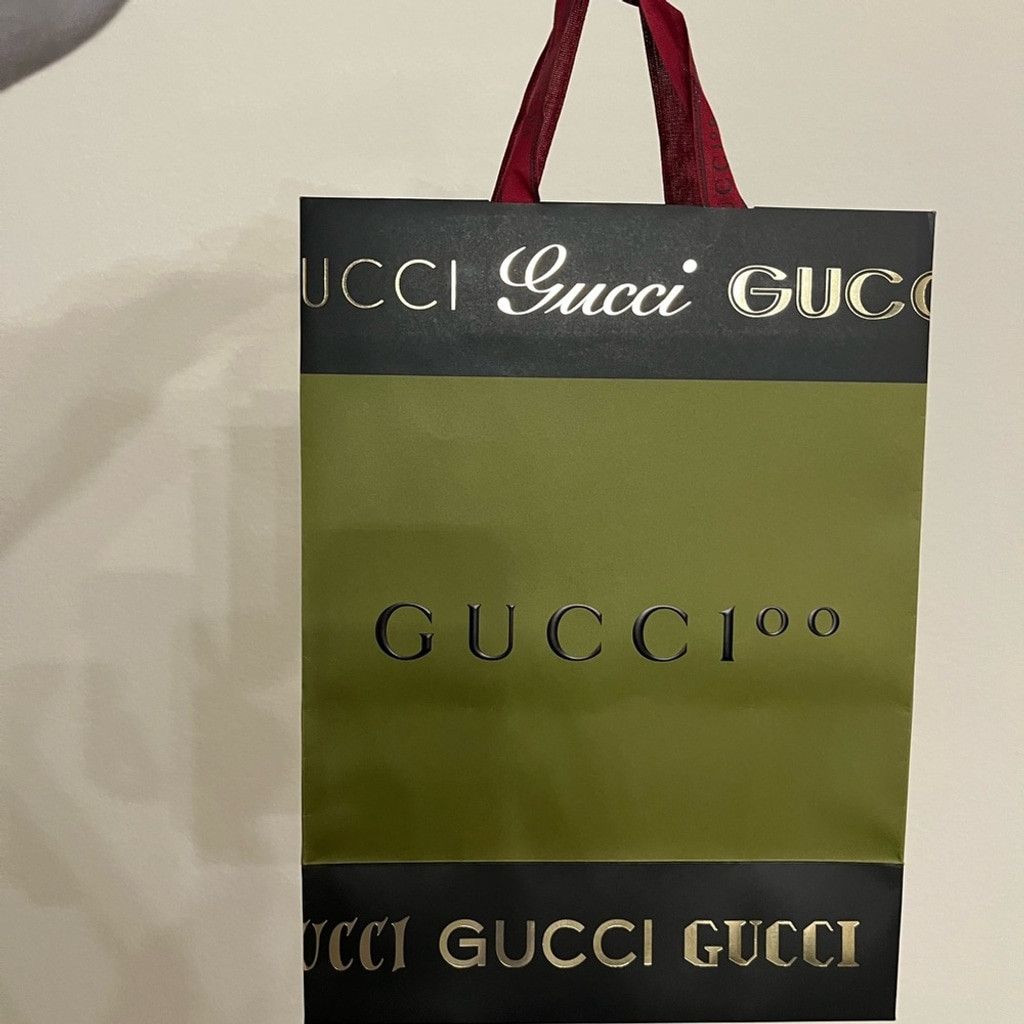 Gucci Gucci Green and Black Special 100 Anniversary Shopping Bag Size ONE SIZE - 2 Thumbnail