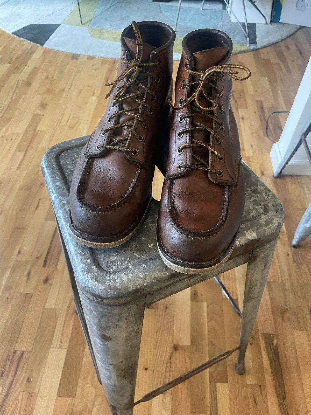 image of Red Wing Classic Moc Toe Shoes in Brown, Men's (Size 10.5)