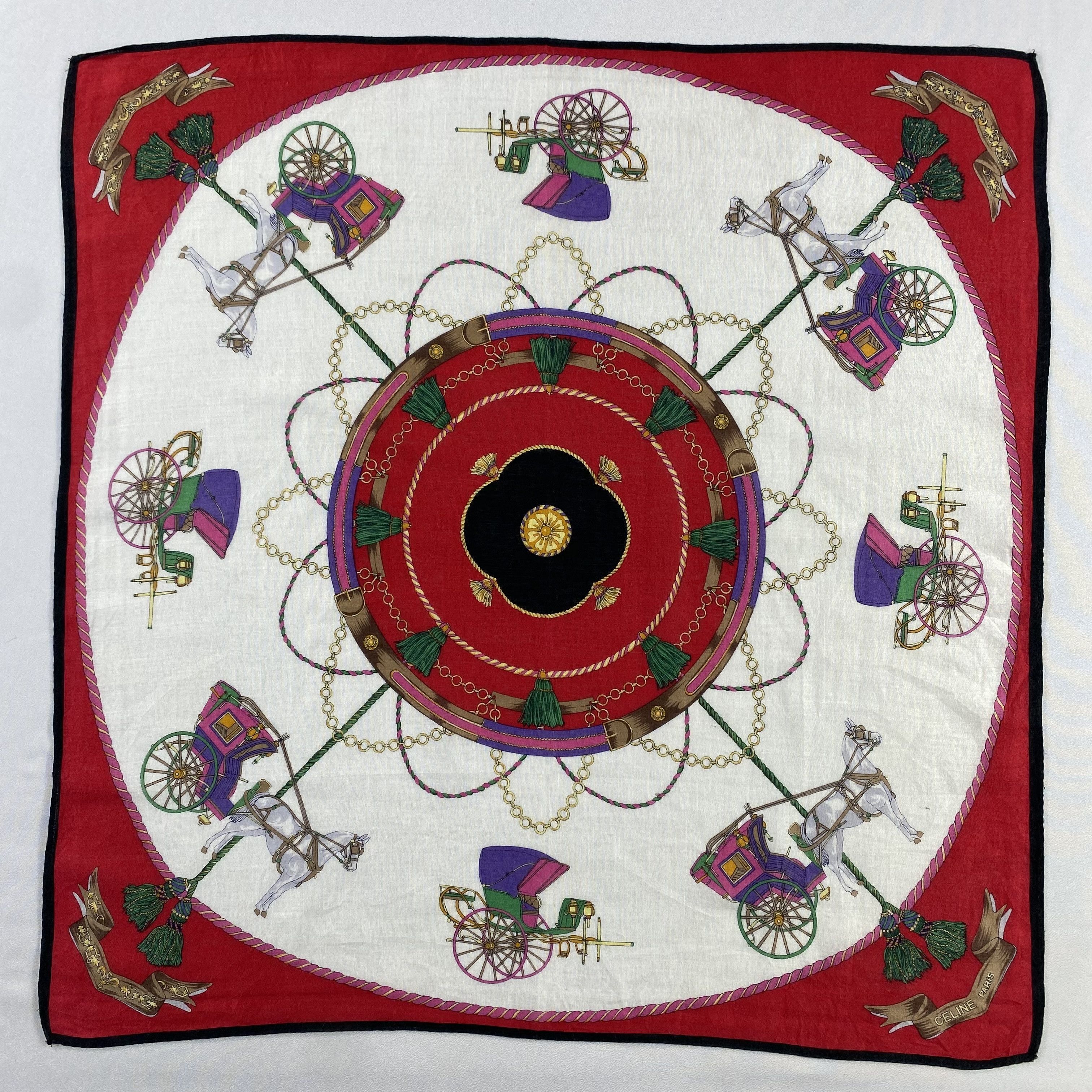Celine × Vintage Celine Handkerchief / Neckerchief / Bandana-P1506 Size ONE SIZE - 1 Thumbnail