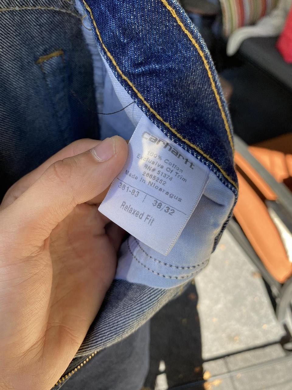 Carhartt Navy Blue Wash Vintage Carhartt Workwear 381-83 Jeans 38x32 Size US 38 / EU 54 - 7 Thumbnail