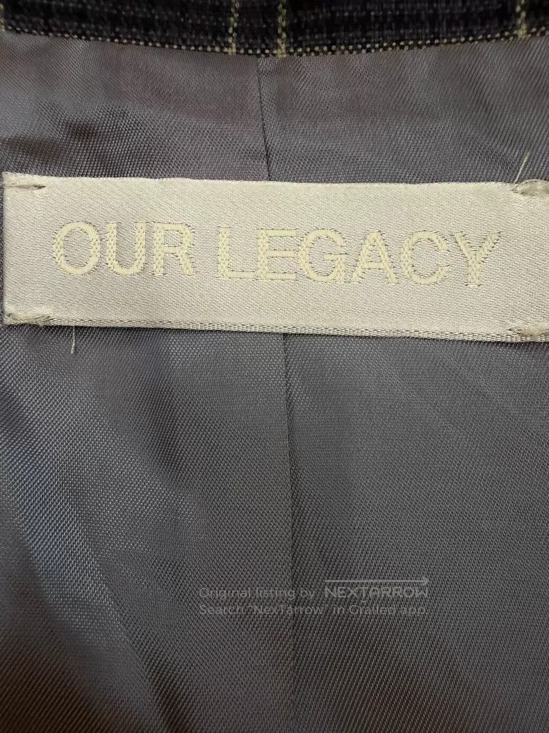 Our Legacy Our Legacy Plaid Two-way Zip Collar Jacket Navy Blue Size US S / EU 44-46 / 1 - 2 Thumbnail