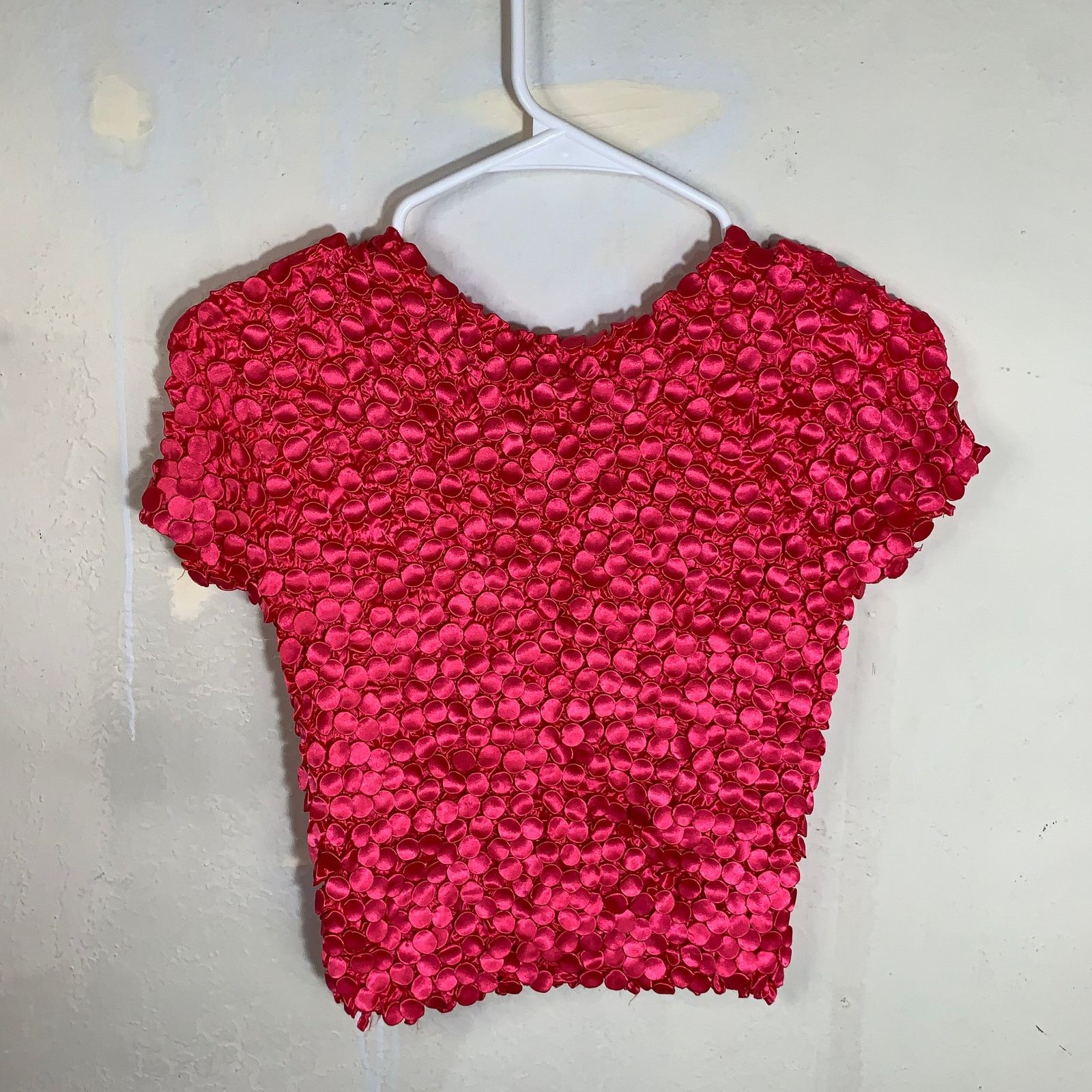Other Pink Strechable Popcorn Textured Tank Top Size XS Size XS / US 0-2 / IT 36-38 - 2 Thumbnail