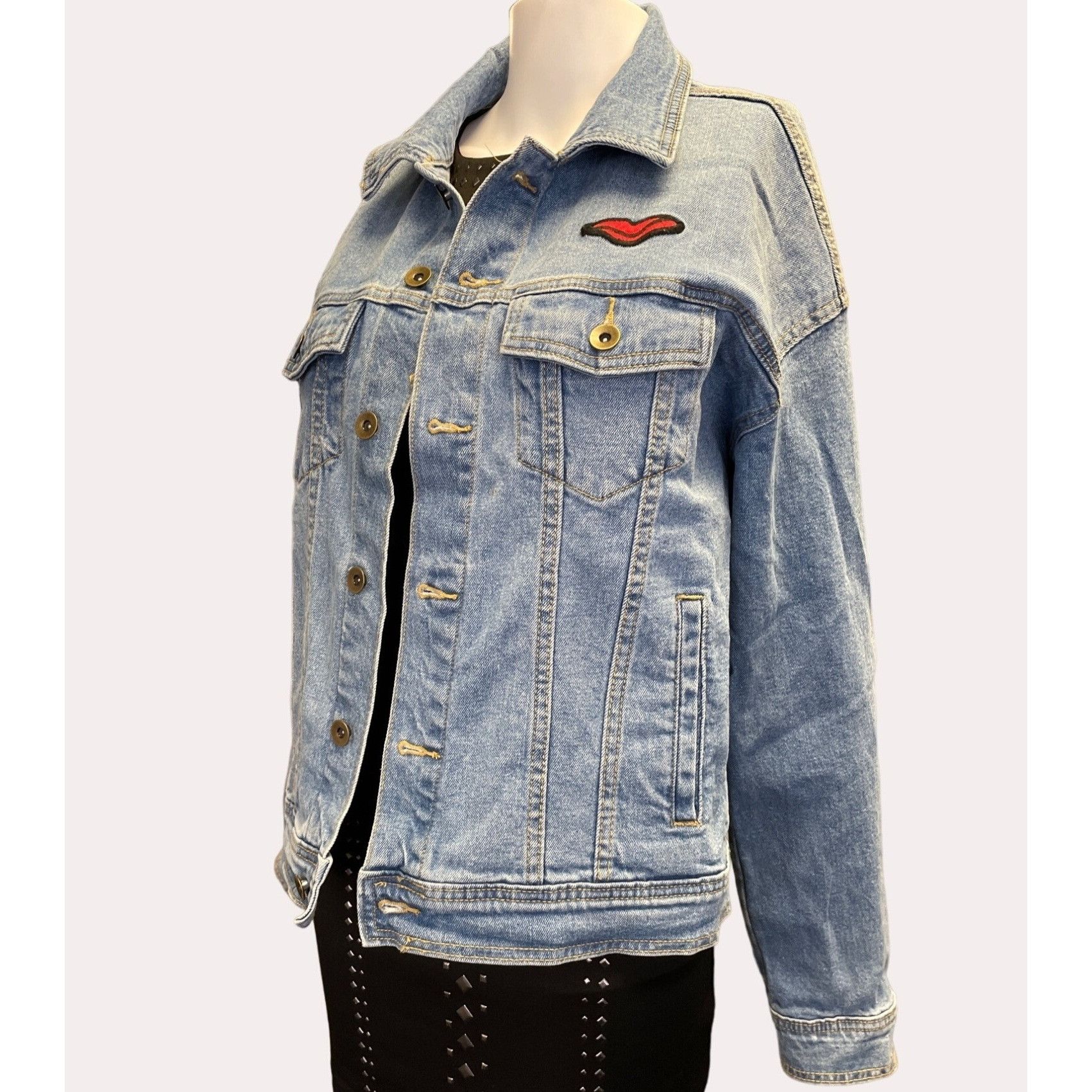 Other New York 1969 Women's Blue Jean Jacket Loose Fit Size S SKU Size S / US 4 / IT 40 - 2 Thumbnail