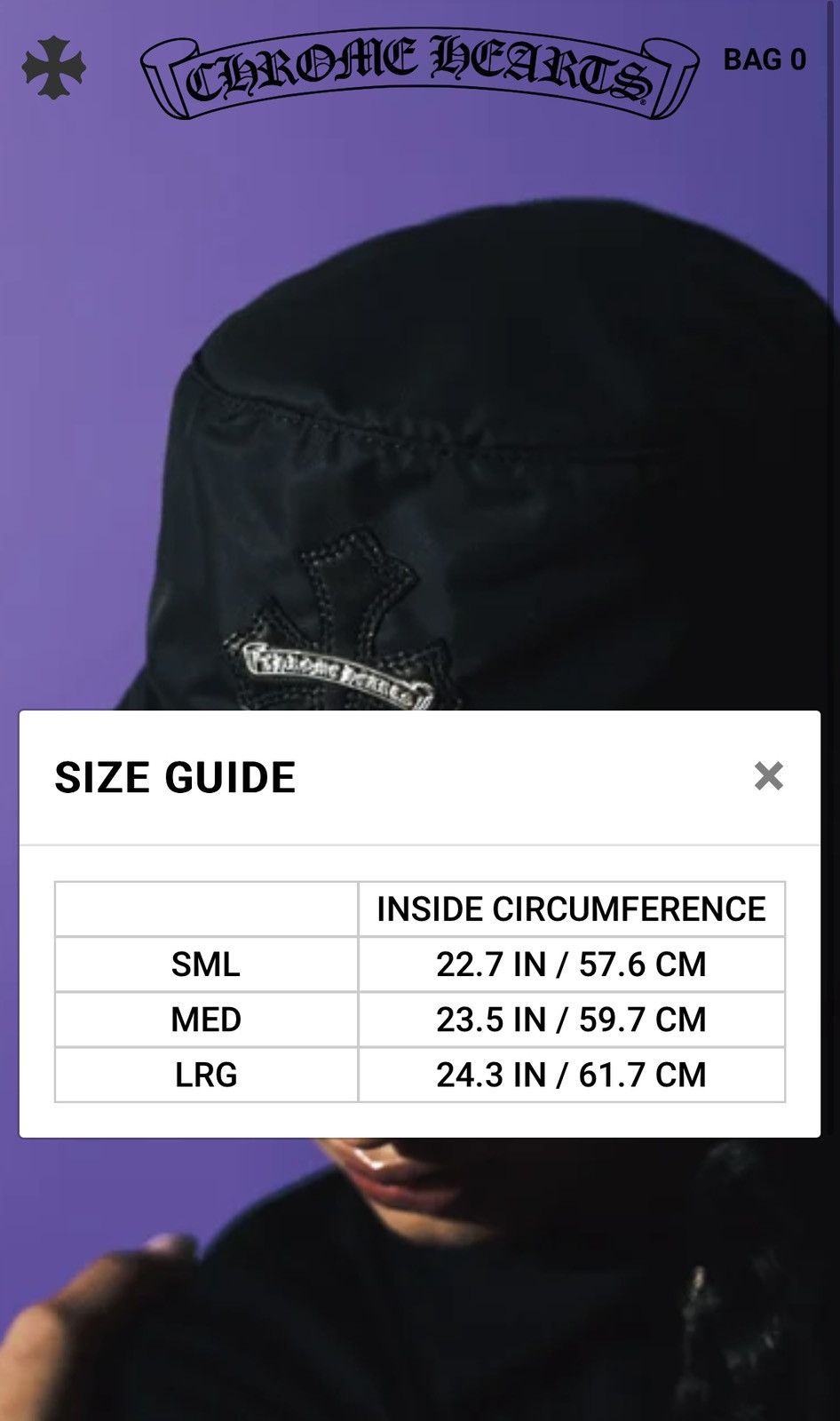Chrome Hearts Chrome Hearts Bucket Hat Cross Patch (Size L) Size ONE SIZE - 23 Thumbnail