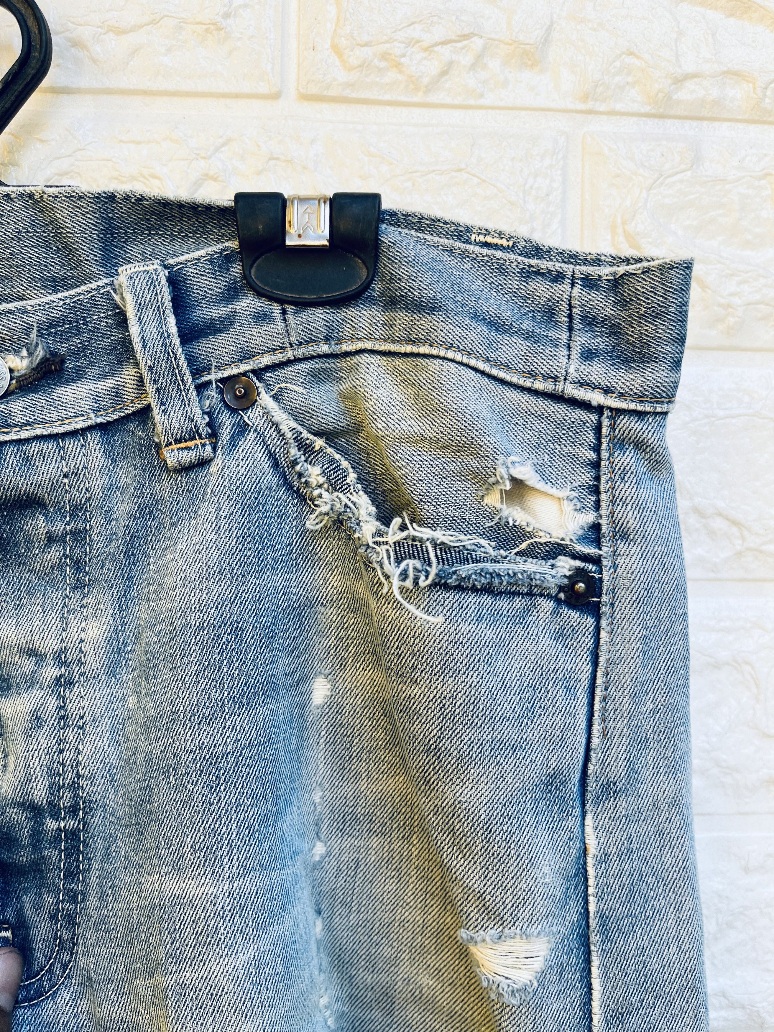 Levi's Vintage Clothing × Vintage Vintage Levis Big E Selvage Designed Fashion Style Size US 33 - 12 Thumbnail