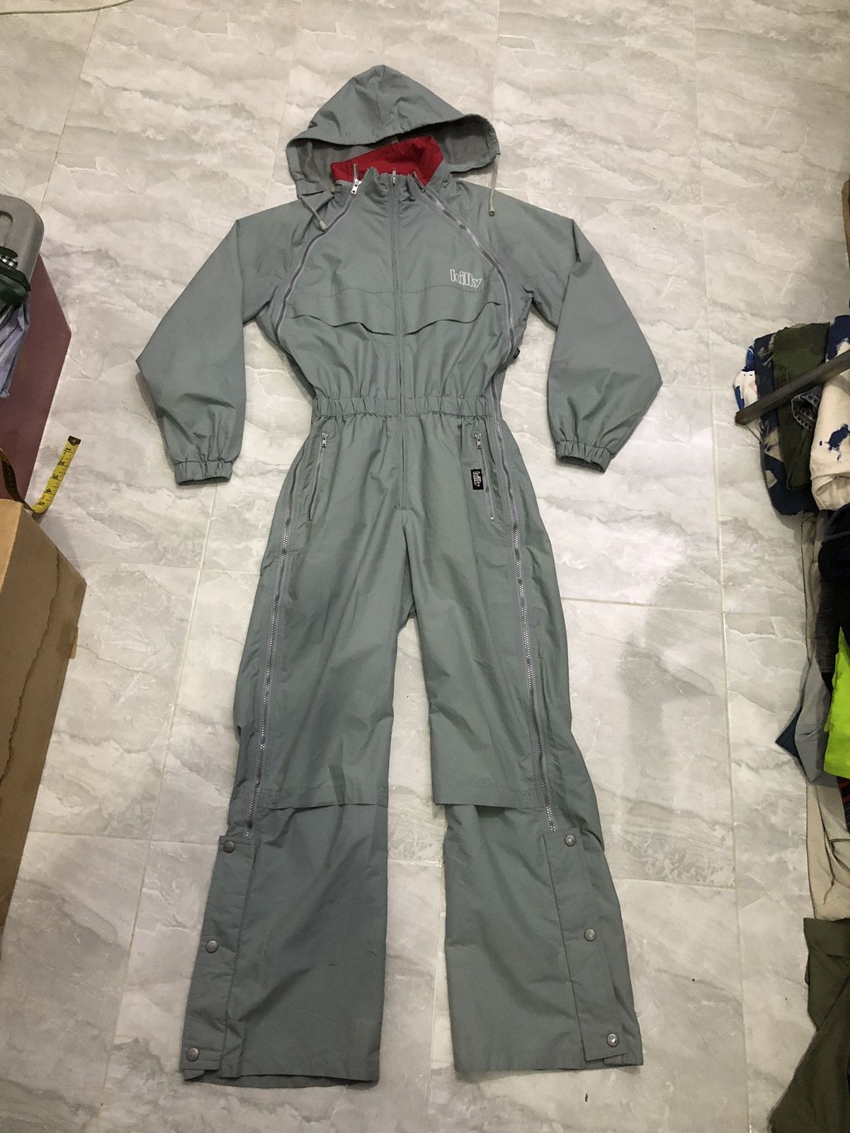Asics Vintage 80s Killy by ASICS Ski Coveralls Size US 30 / EU 46 - 7 Thumbnail