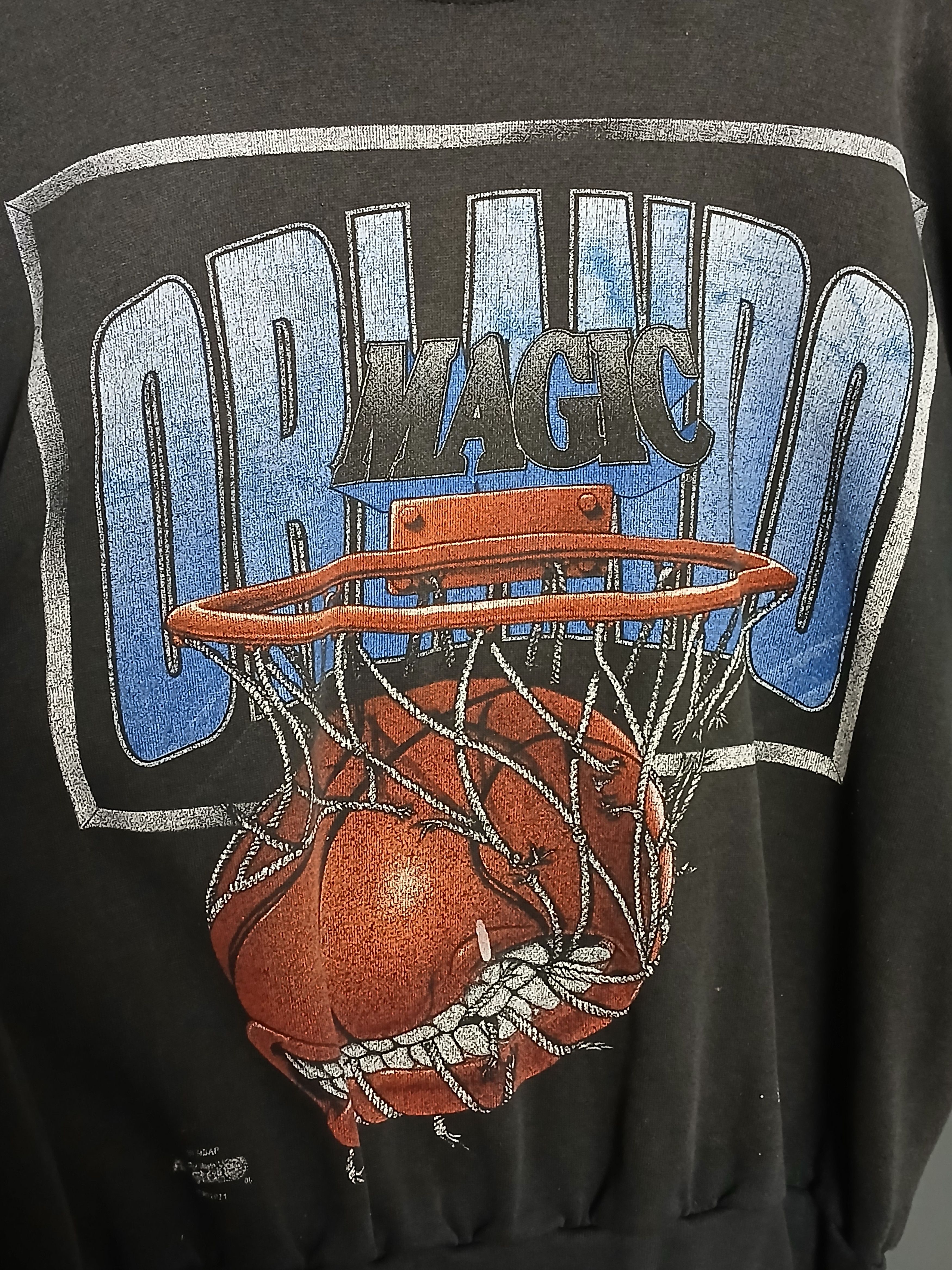 NBA × Vintage Vintage NBA Orlando Magic Sweatshirt Size US XXL / EU 58 / 5 - 3 Thumbnail