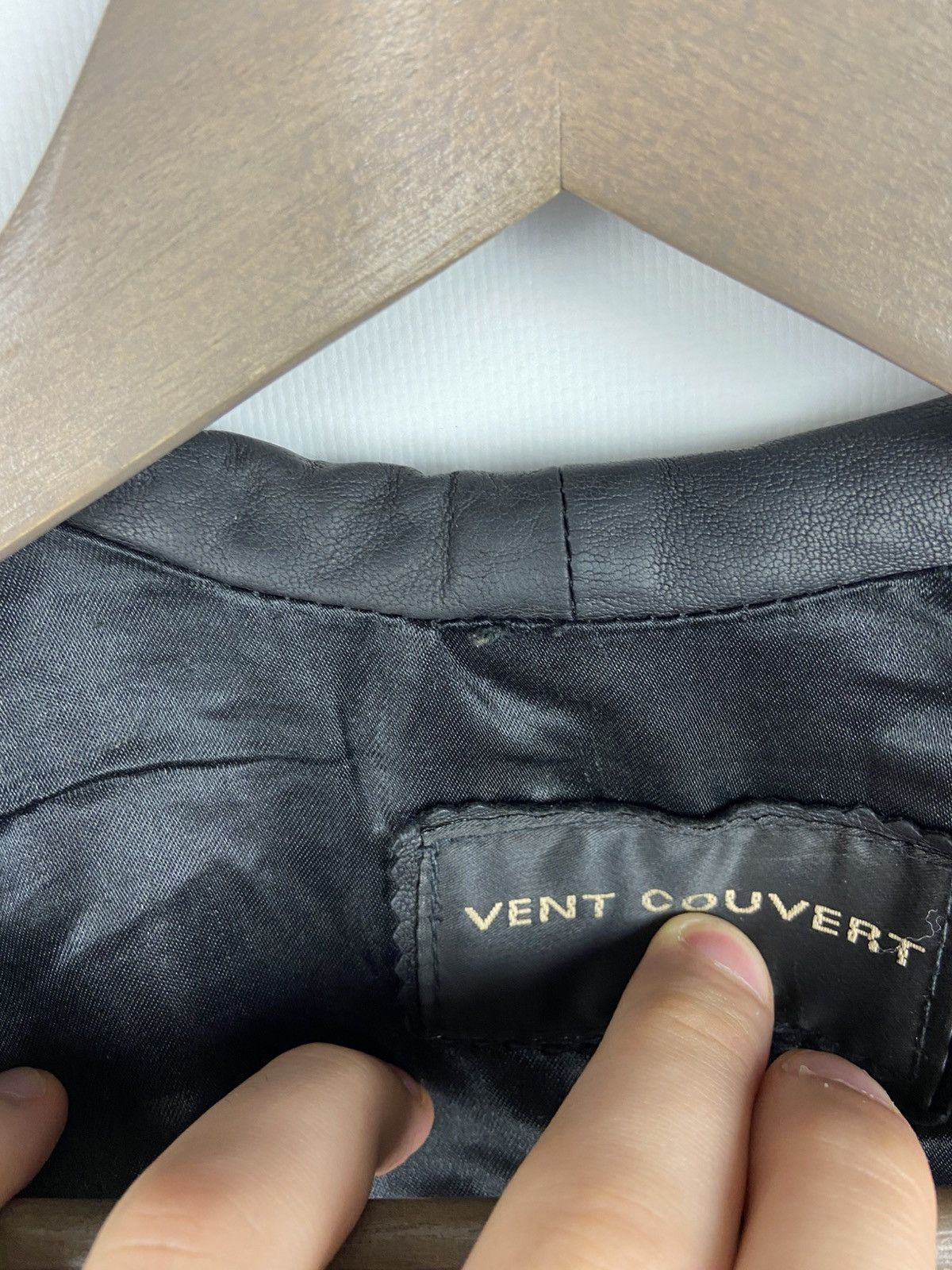 Other Vintage Vent Couvert Women’s Leather Biker Belted Jacket Size XS / US 0-2 / IT 36-38 - 20 Thumbnail